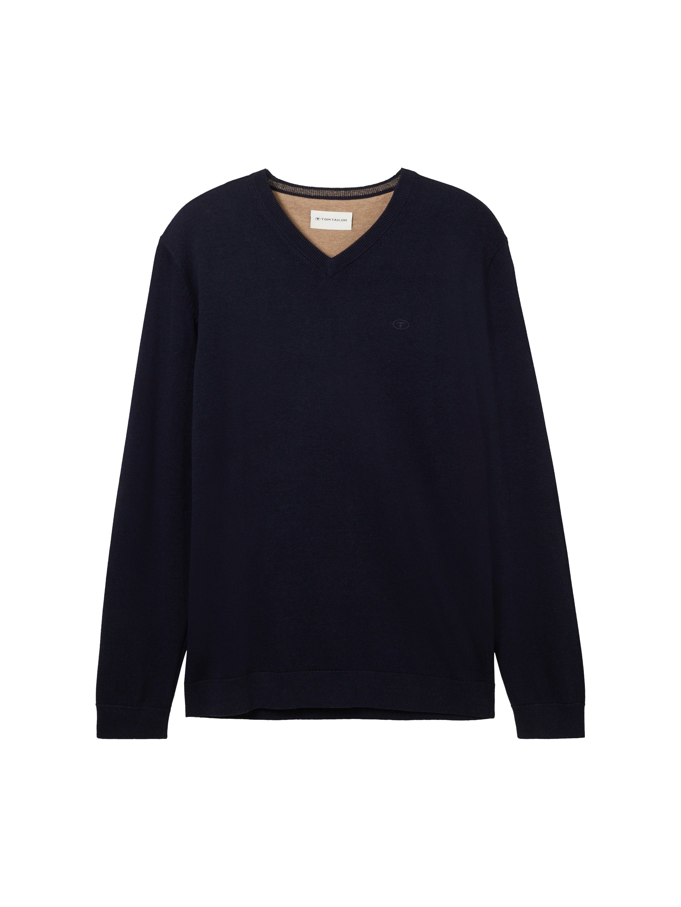 V-Ausschnitt-Pullover