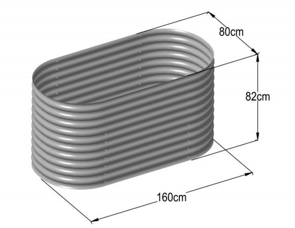 KONIFERA Hochbeet Navarra, BxTxH: 160x80x82 cm, 1000 l