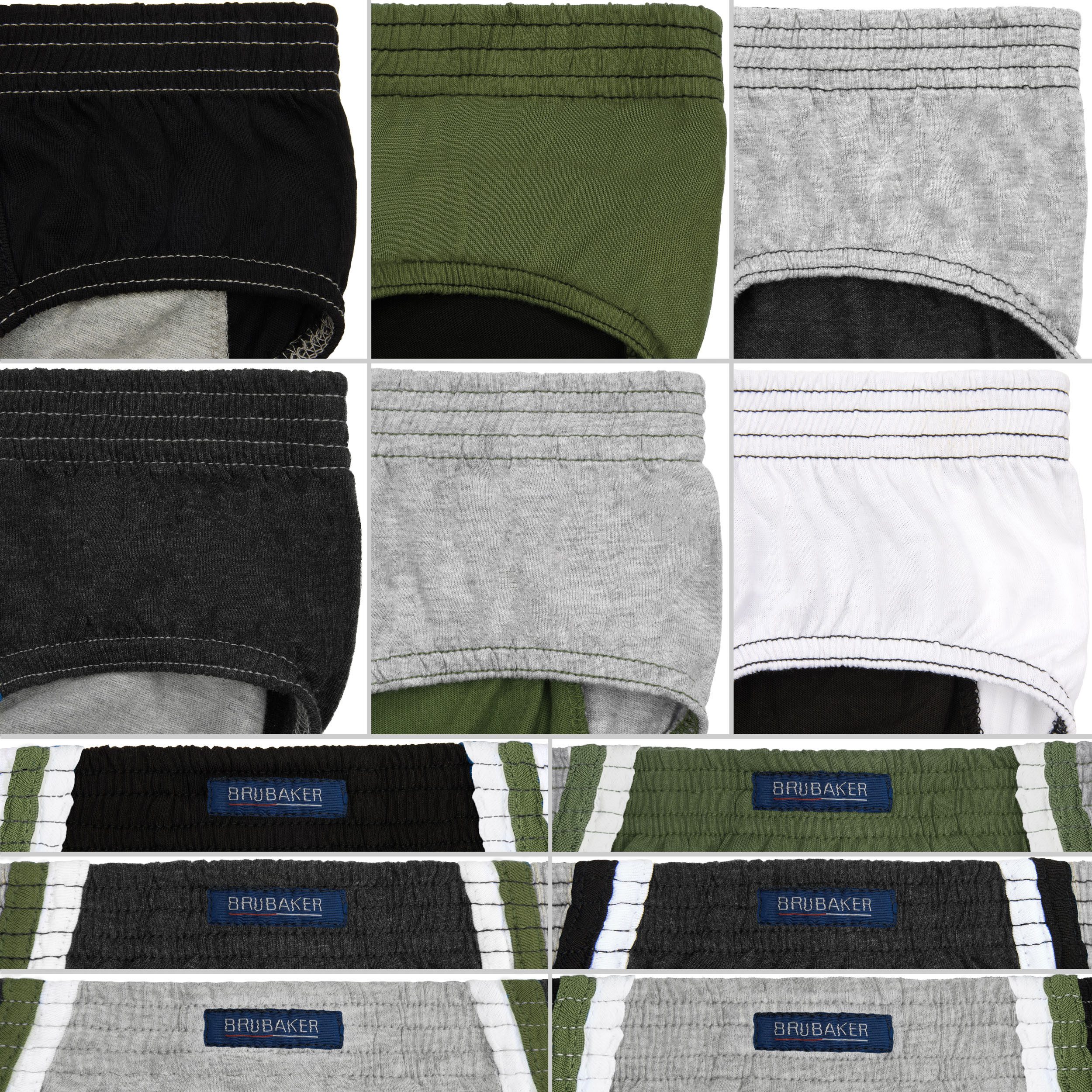 BRUBAKER Slip 7er Pack Herren Sportslips - Farbige Slips aus Baumwolle (Set aus 7, 7-St., für den Alltag und Sport) Retro Unterhosen ohne Eingriff - Männer Unte – Bild 4 von 5