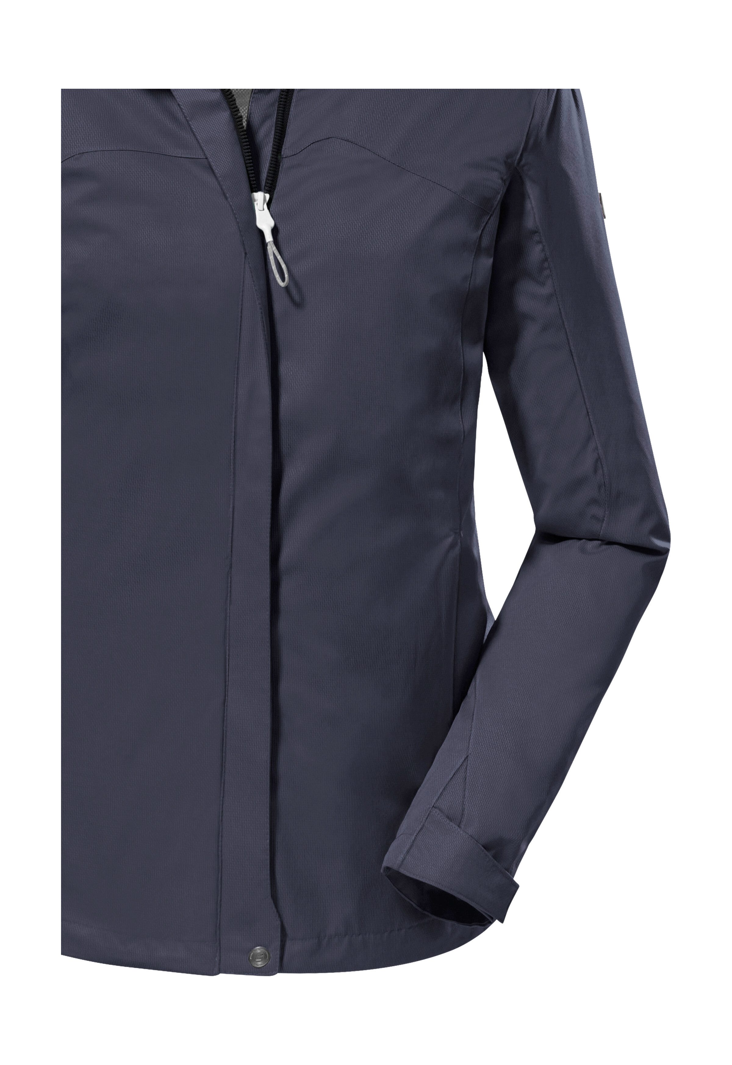 Killtec Funktionsjacke KOS 133 WMN JCKT Wasser- und winddichte Damenjacke mit abnehmbarer Kapuze – Bild 4 von 5