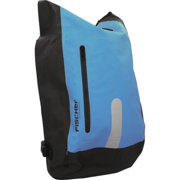 fischer Fahrradtasche Gepäckträger-Tasche + Fahrrad-Rucksack, Wasserdicht, als Rucksack oder Fahrrad-Tasche verwenbar, Volumen 23L, einfache Befestigung am Gepäckträger mit Haken, auch für E-Bike geeignet