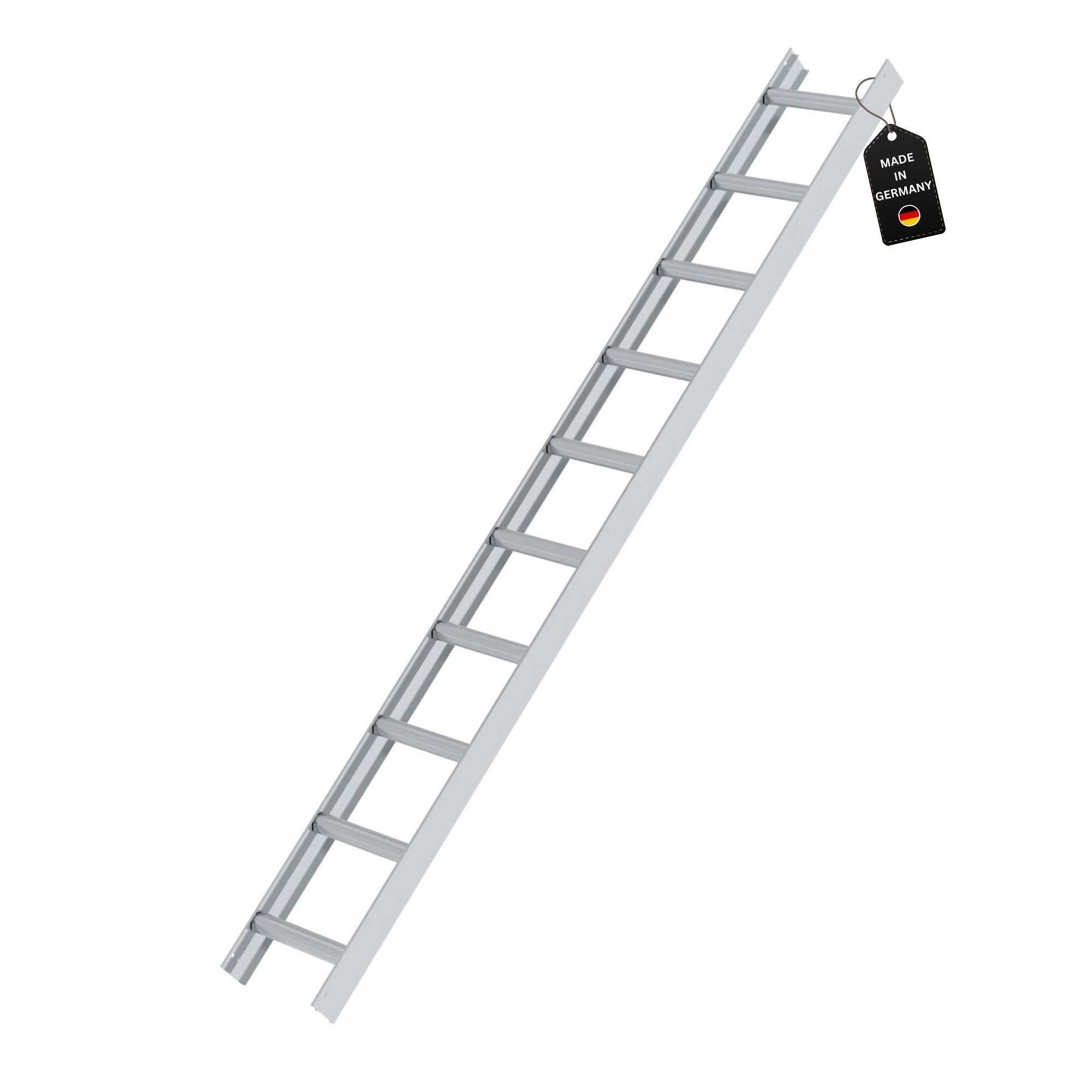 PROREGAL® Trittleiter Dachleiter Alu