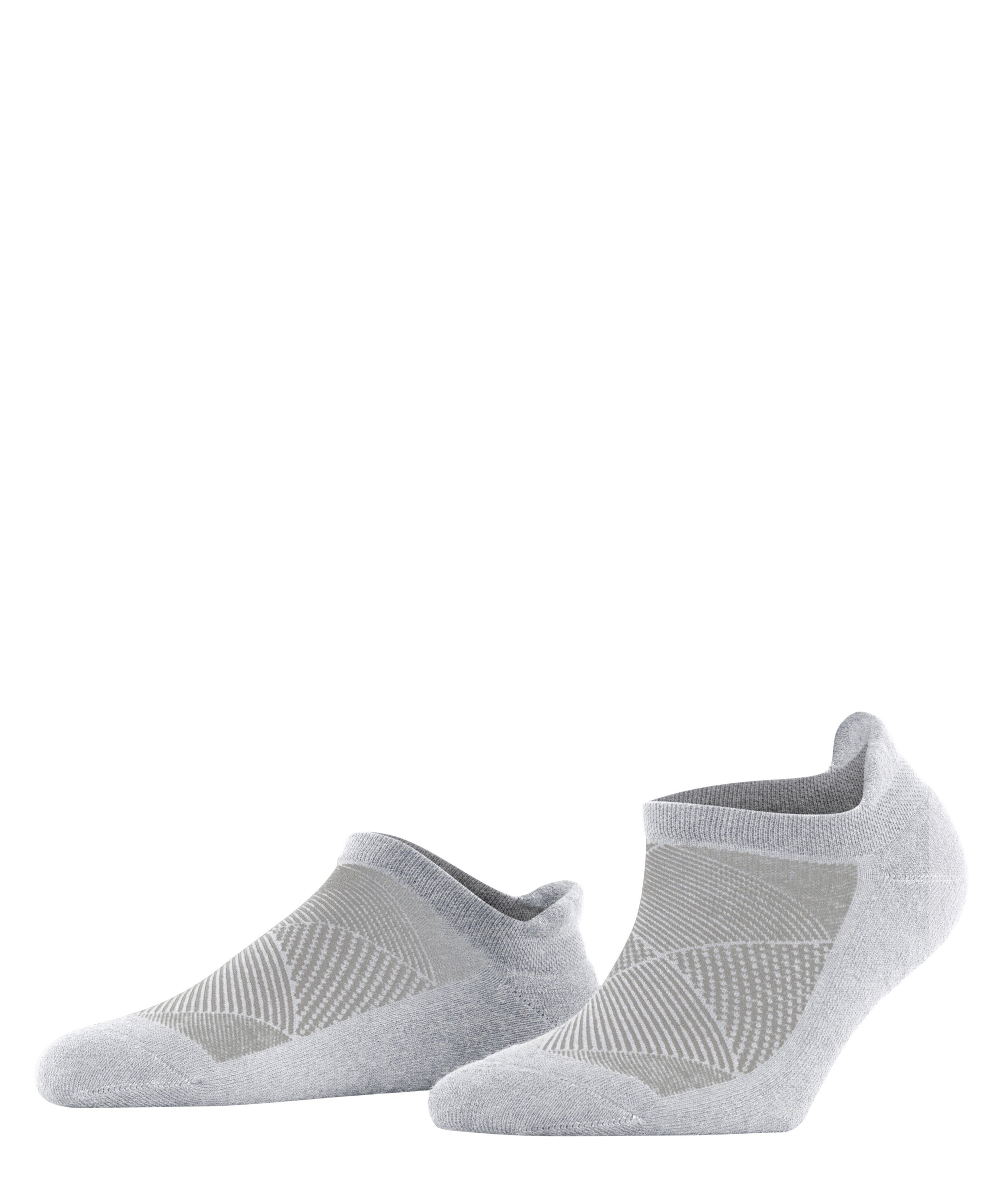 Burlington Sneakersocken Athleisure (1-Paar) mit light grey (3775) Sohle leicht mel. gepolsterter