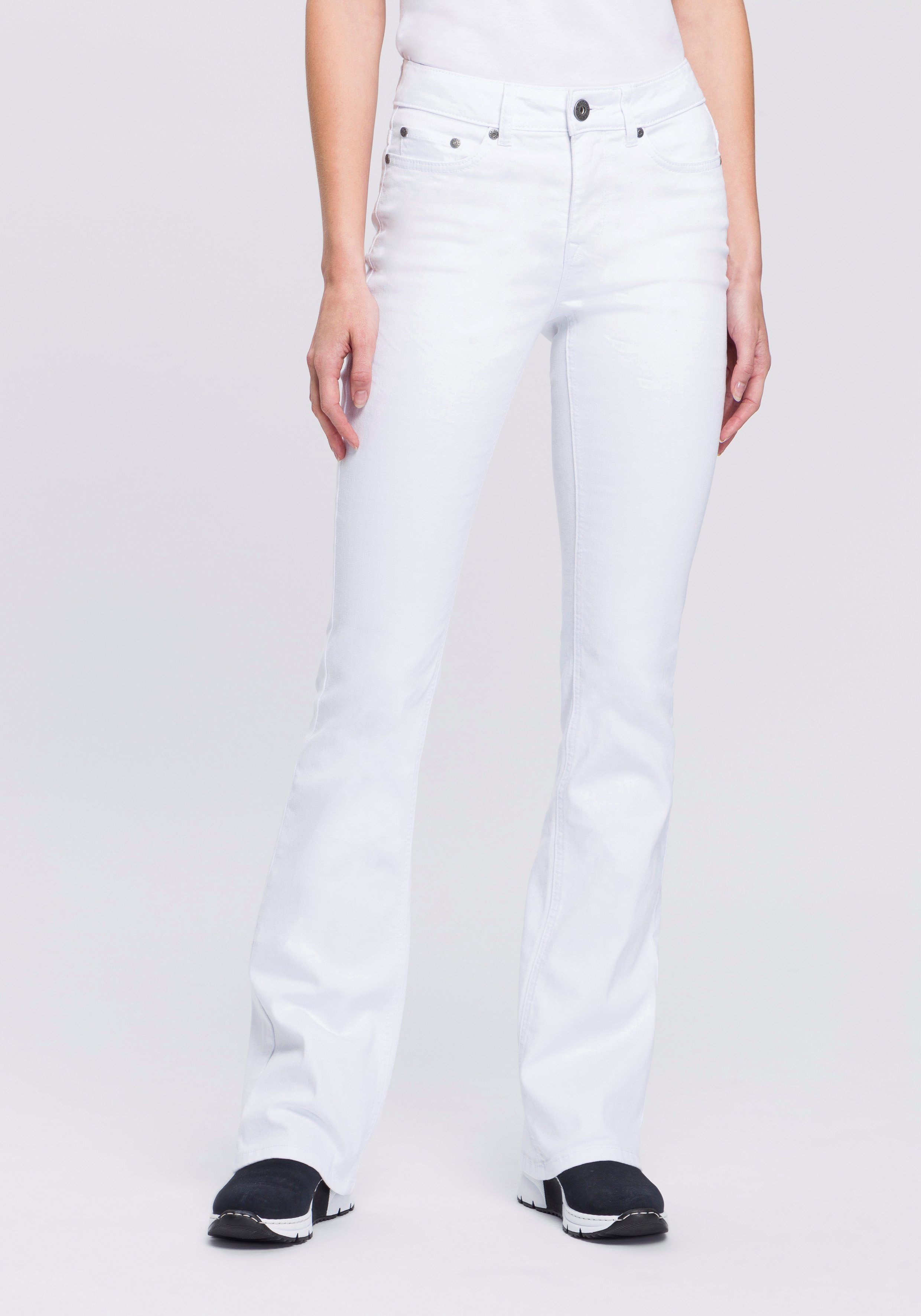 Arizona Bootcut-Jeans Shaping elastische Passform, Bootcut-Beinform, günstig online kaufen