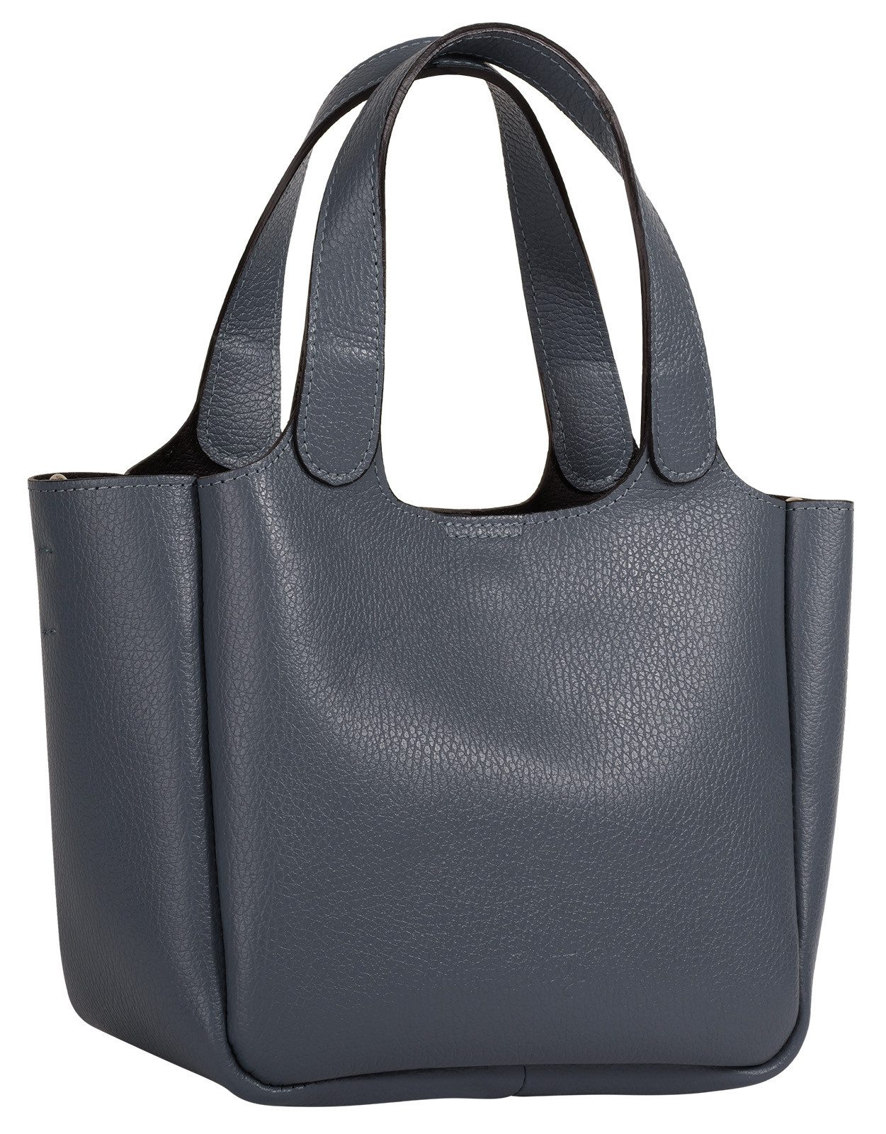 Cluty Henkeltasche, echt Leder, Made in Italy