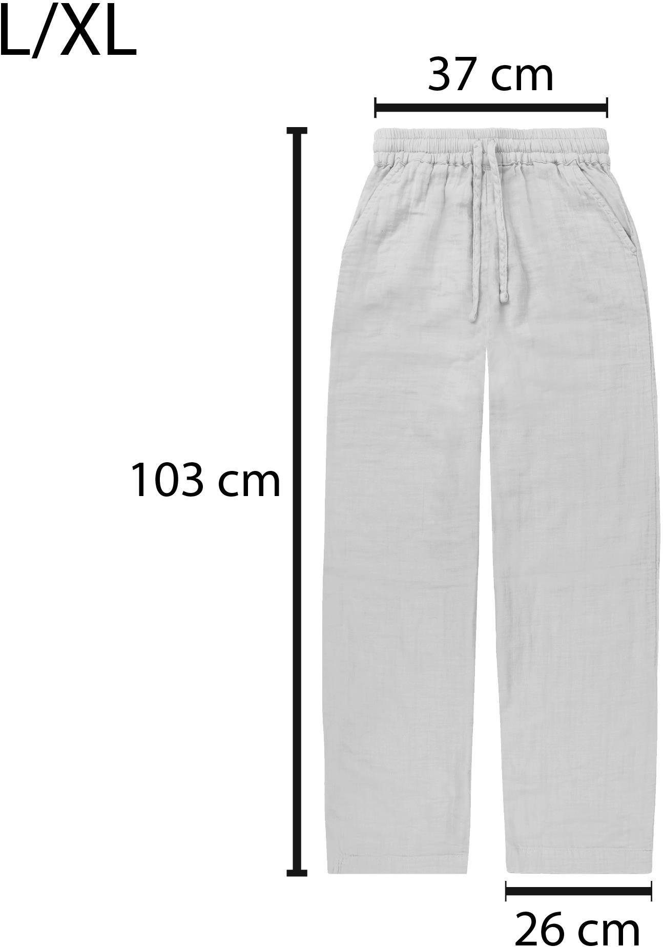 Lange Frauen Janice Lockere Stoffhose Stoffhose Weiß für Hose Damen Musselin Sommer