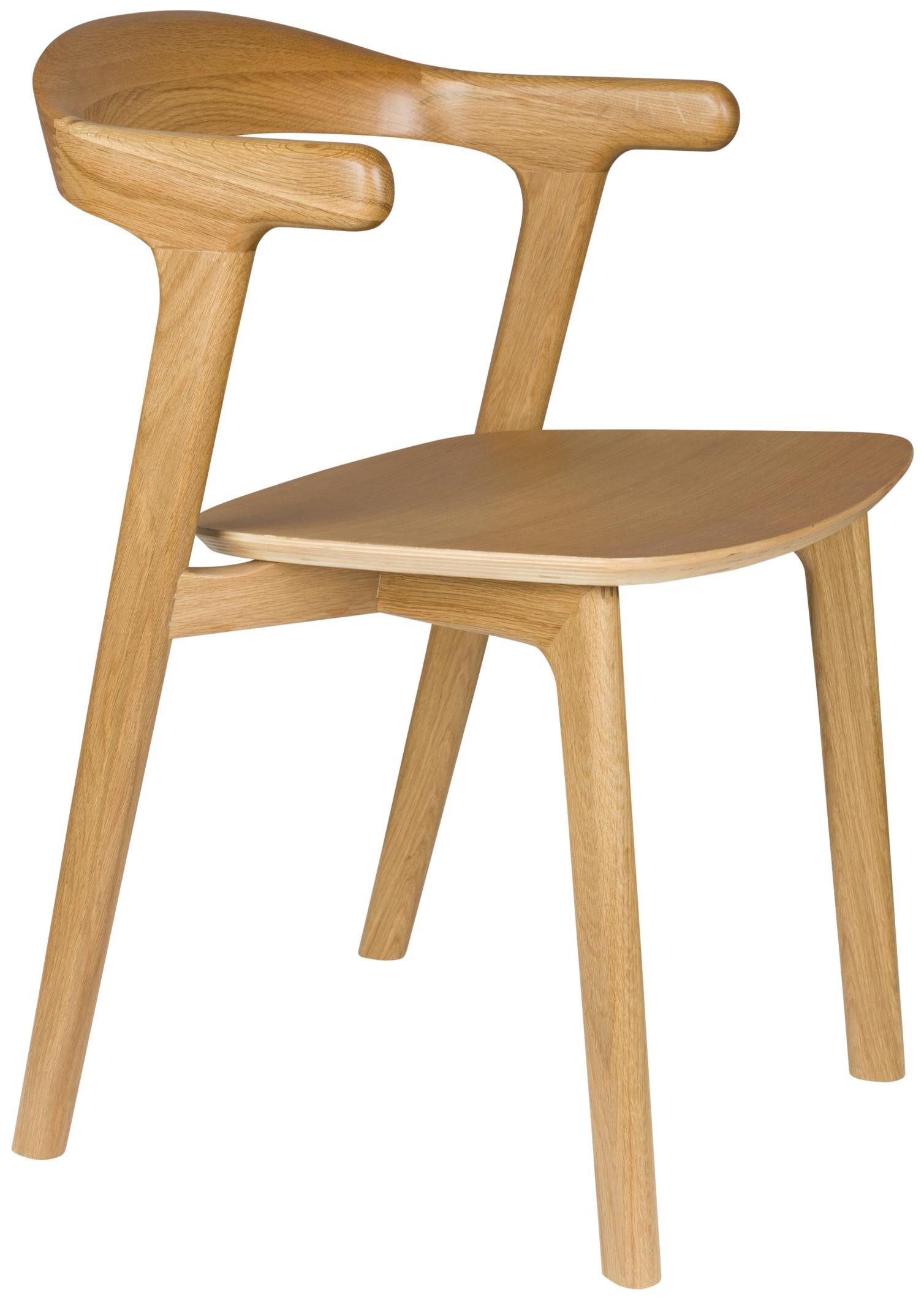 Zuiver Esszimmerstuhl Esszimmerstuhl Northwood aus Eiche Japanisches Design von Zuiver