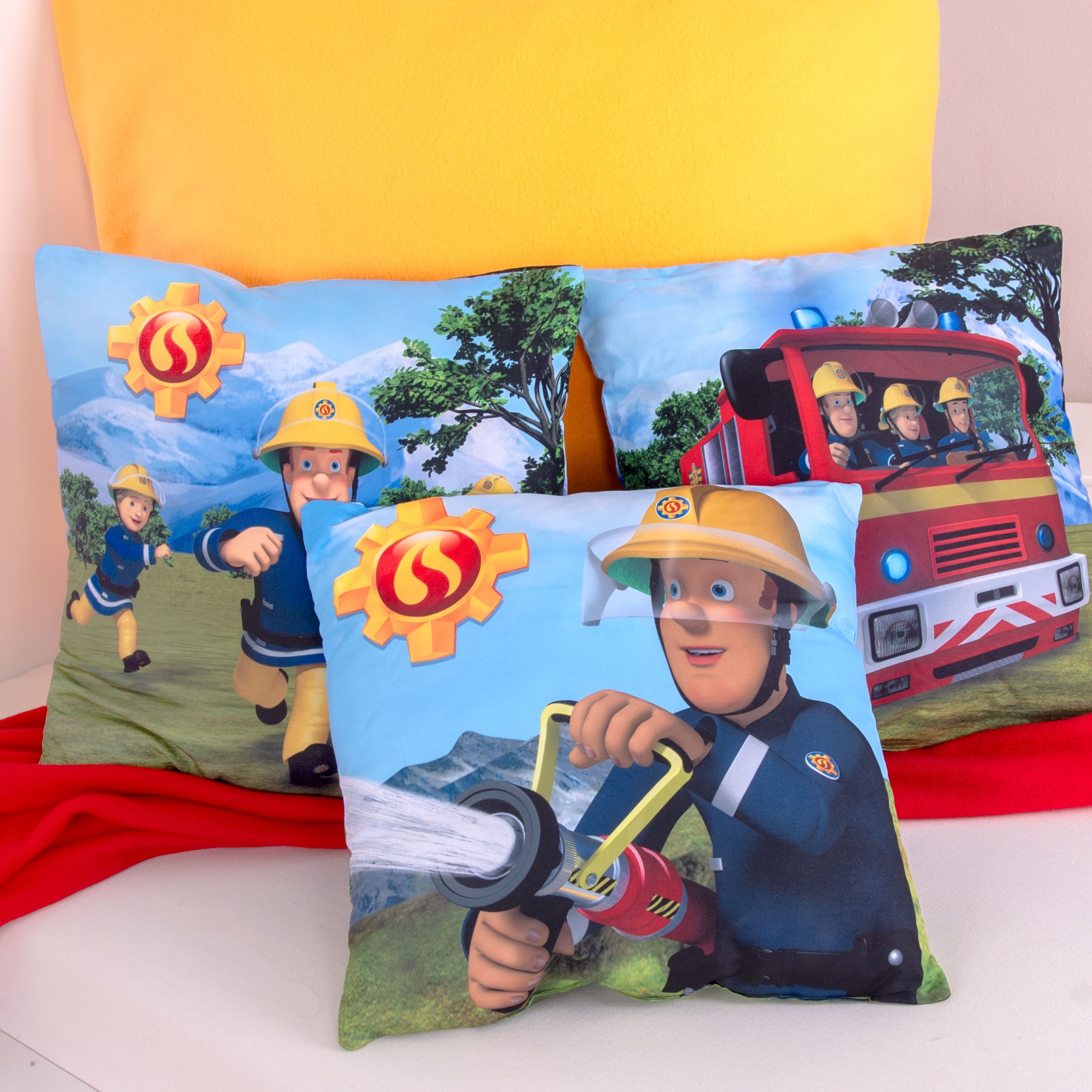 Feuerwehrmann Sam Декоративные подушки Feuerwehrmann Sam, hochfarbig bedruckt