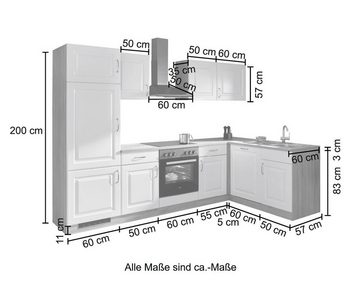 wiho Küchen Winkelküche Tilda, mit E-Geräten, 280 x 170 cm