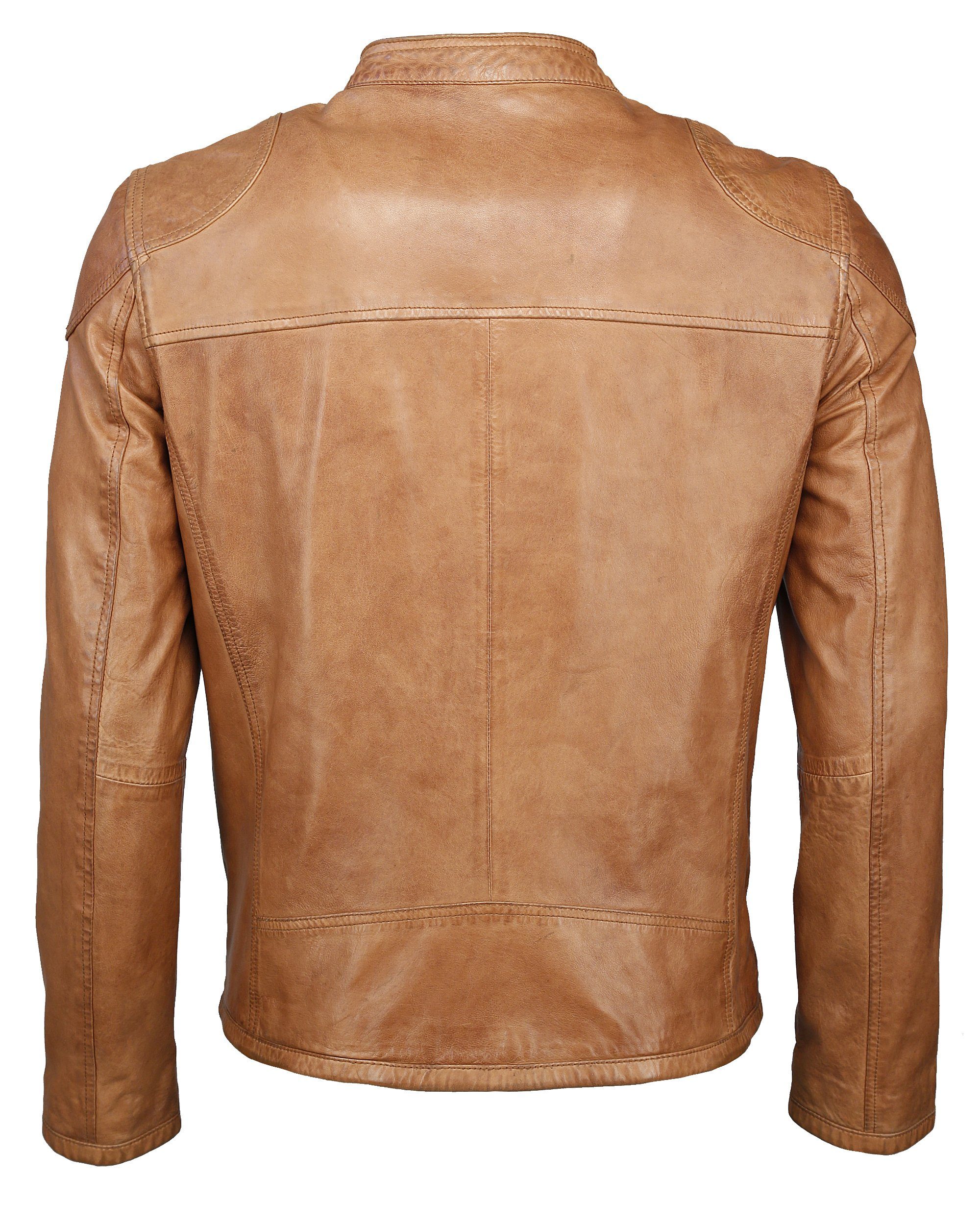 MUSTANG Lederjacke Johannes brandy