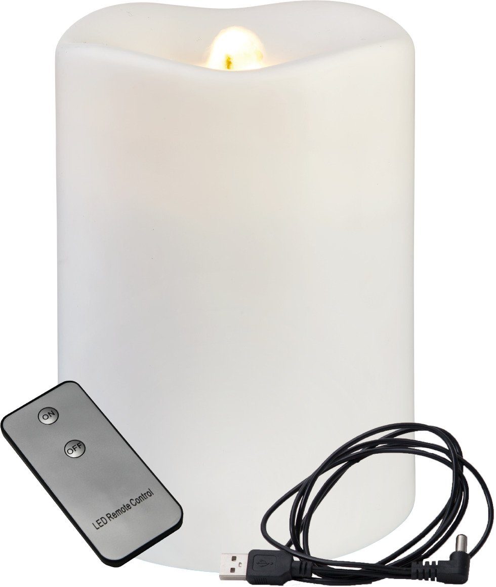 STAR TRADING LED-Kerze LED Dekokerze/Brunnen Quelle des Feuers USB/Batterie  Timer Wasserkerze