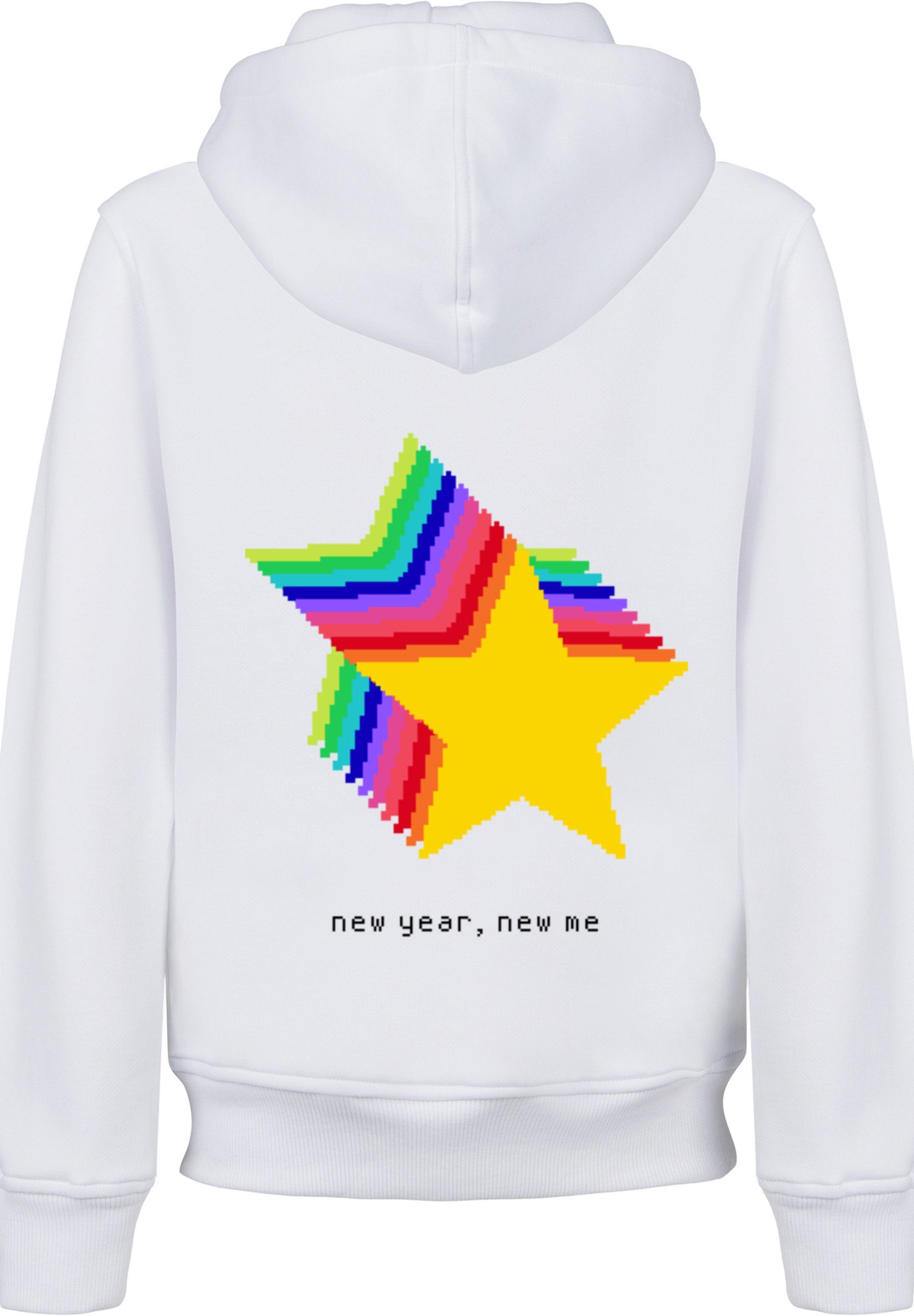 F4NT4STIC Kapuzenpullover SIlvester Party Happy People Print Only weiß