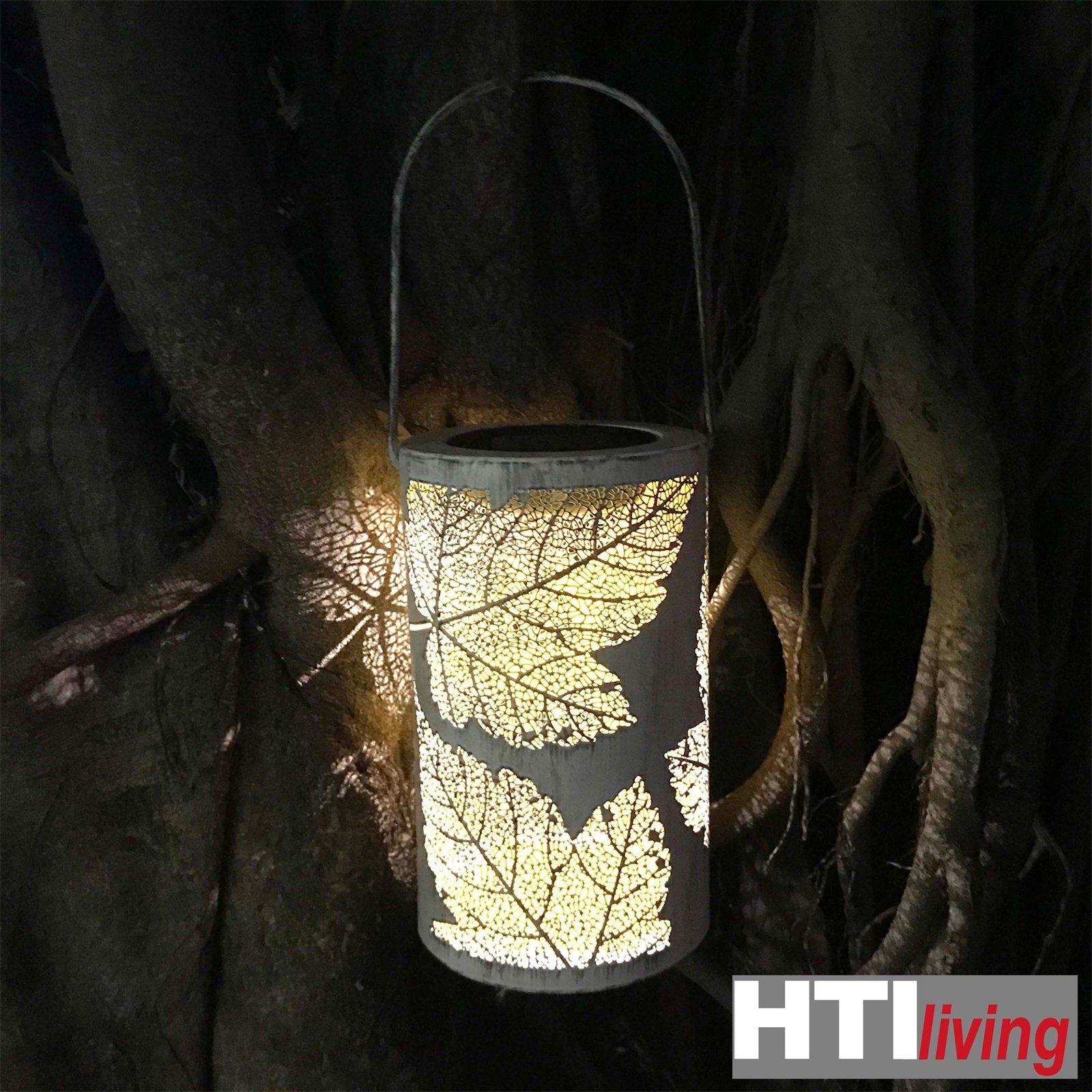HTI-Living LED LED Blätter Solarlaterne Luna, Solarleuchte