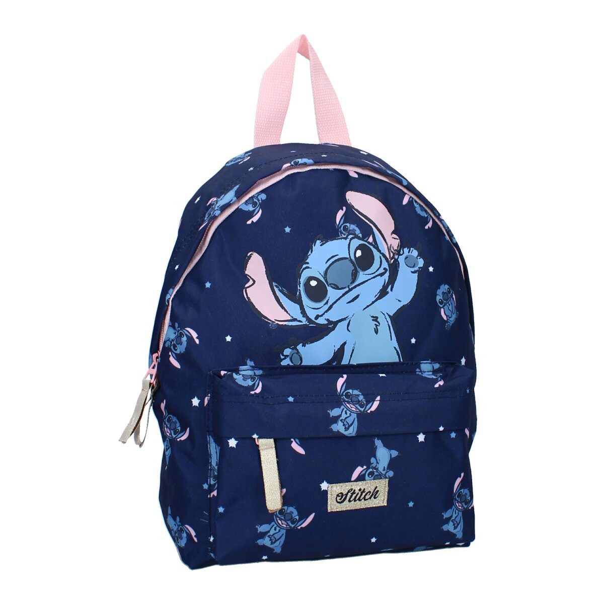 Lilo & Stitch Kinderrucksack Lilo & Stitch Kinderrucksack Schule Freizeit Blau Rosa (1-tlg)