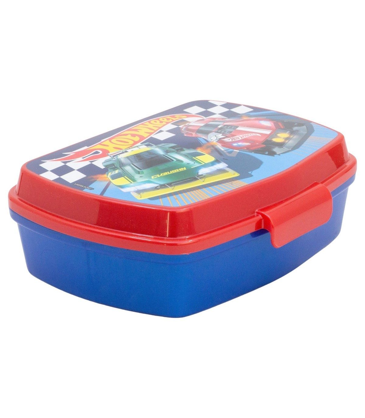 Hot Wheels Lunchbox Lunchbox Kinder Brotdose für Schule Freizeit und Ausflug, Polyethylen