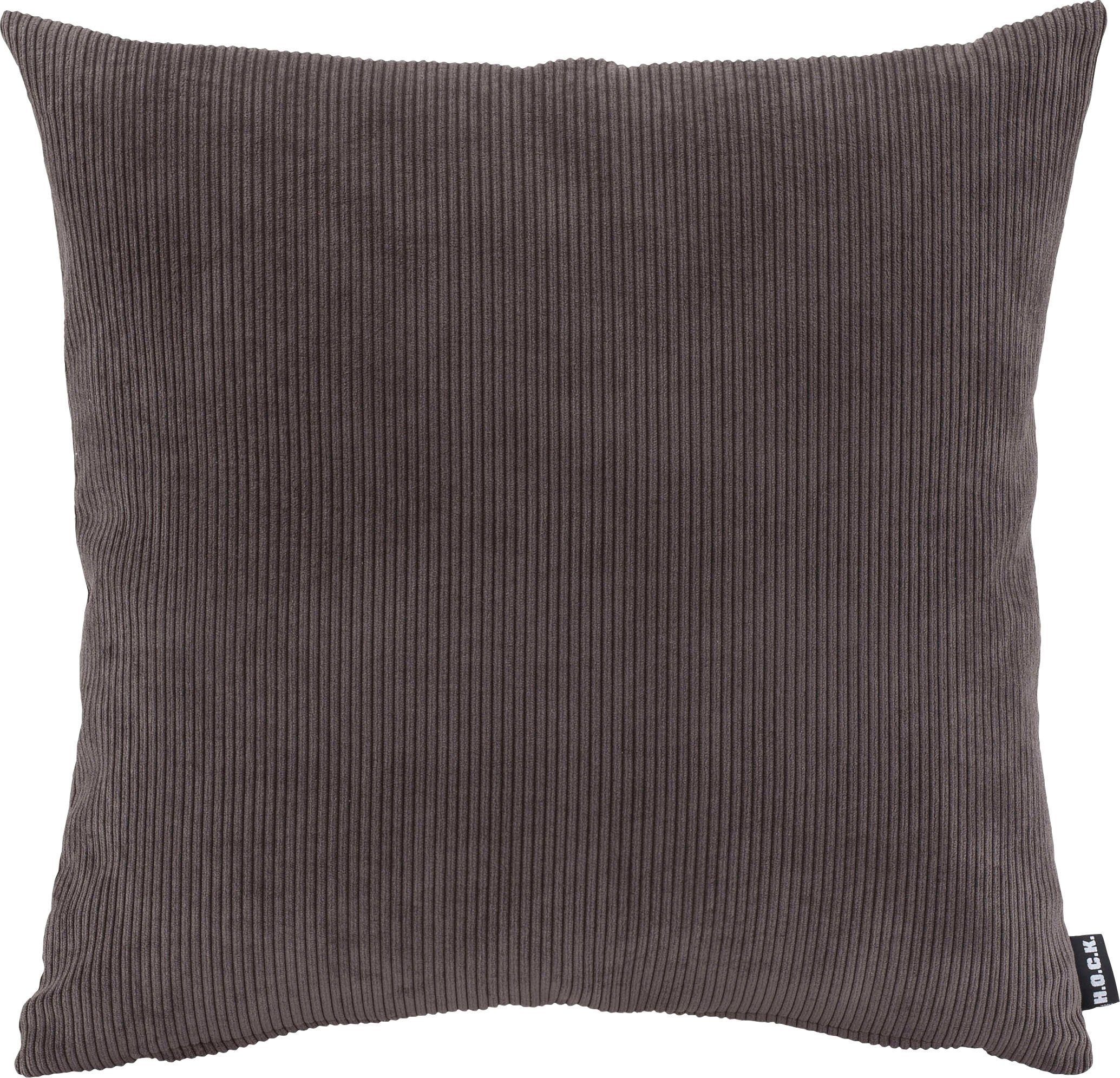 H.O.C.K. Dekokissen Cord Wave, Kissenhülle mit Füllung, 1 Stück