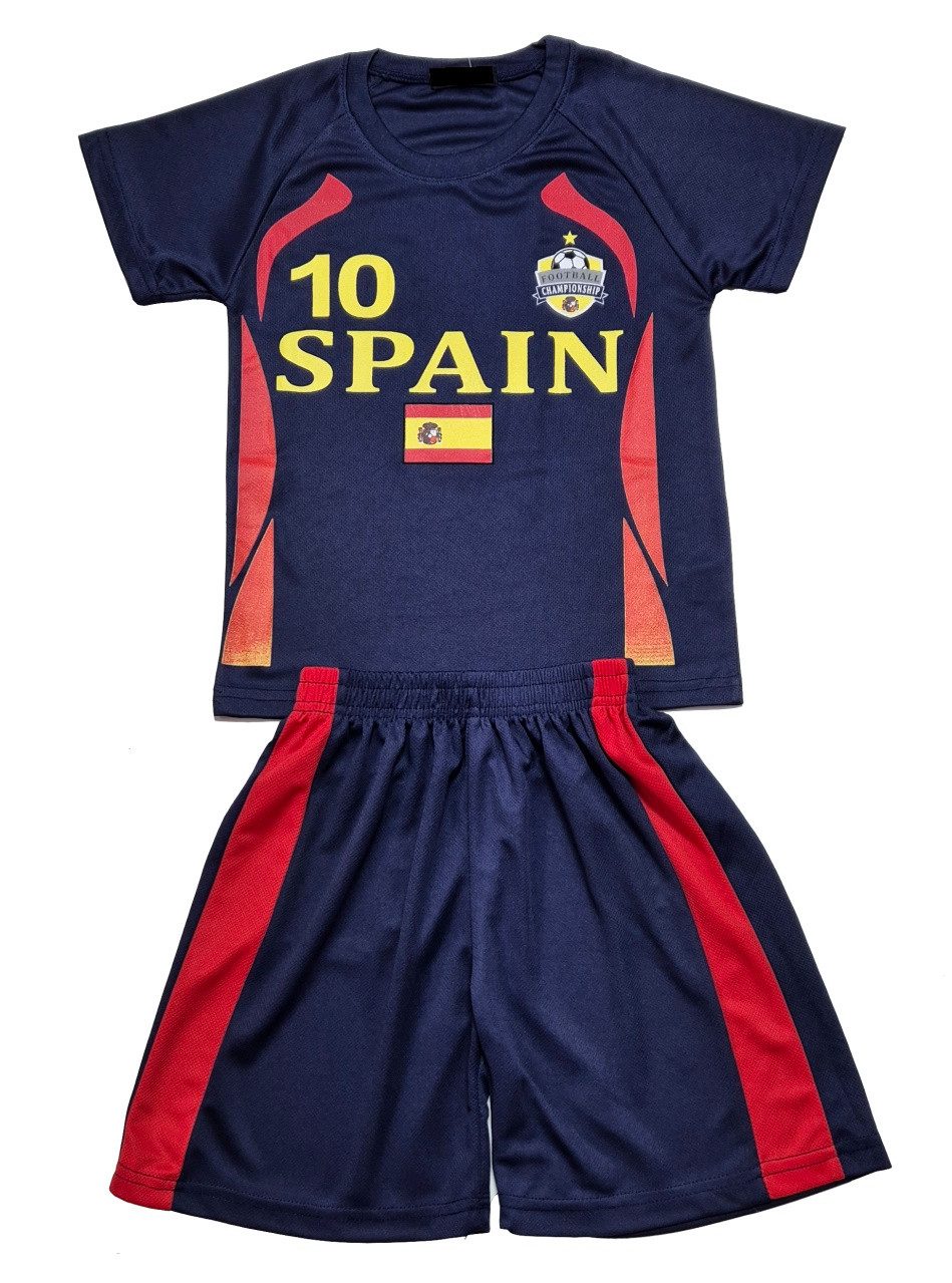 Fußballtrikot Fußball Fan Set Spanien, Spain, Trikot + Shorts, JS177e