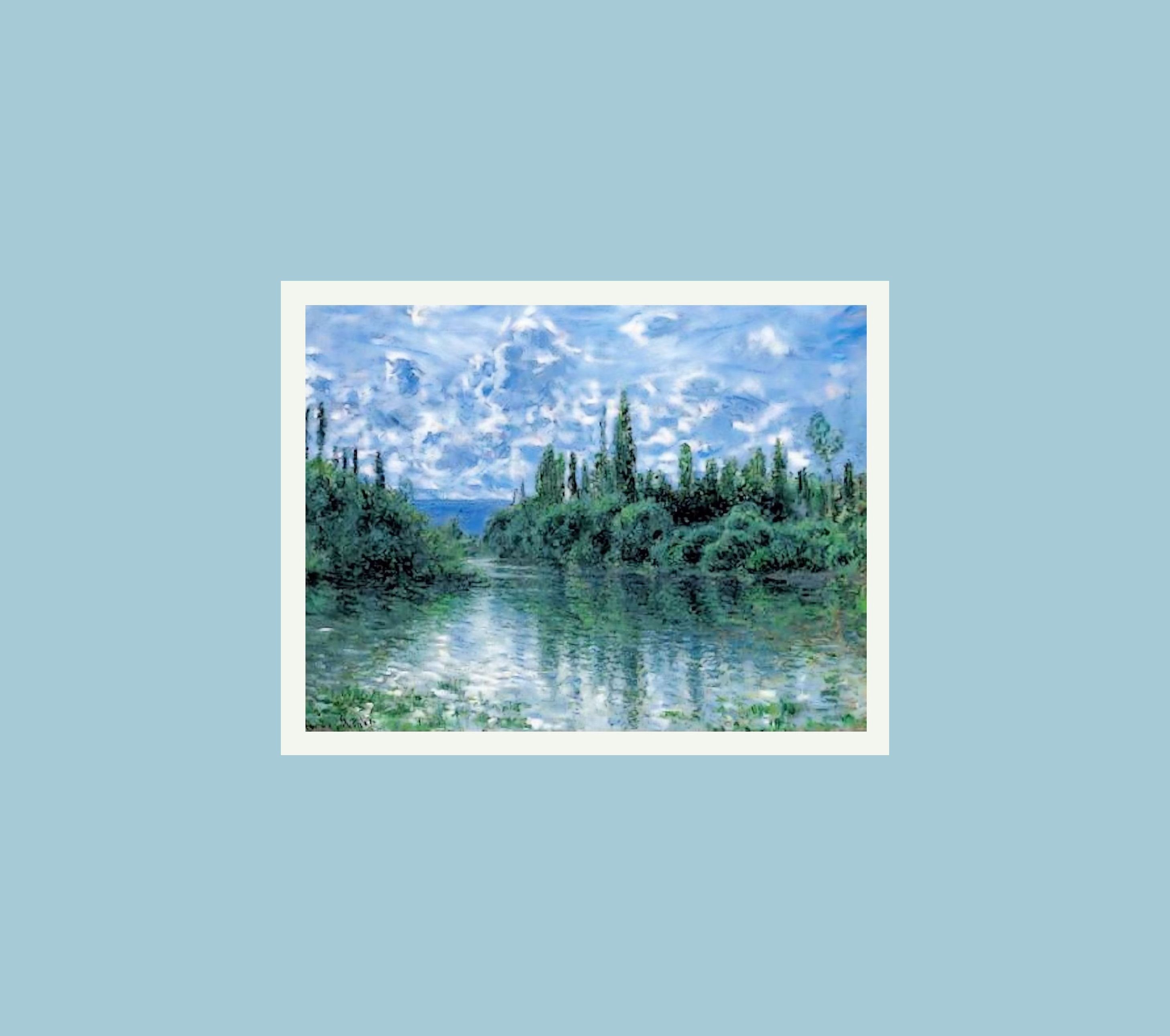 Home affaire Bild mit Rahmen »MONET / Arm der Seine bei Vetheuil«, (1 Stück)-HomeTrends