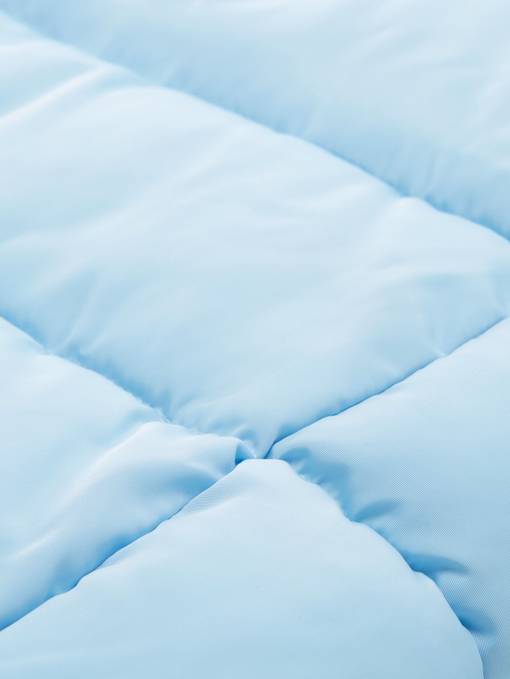 TOM TAILOR Steppjacke Polyester recyceltem Puffer-Jacke cloudy mit light blue