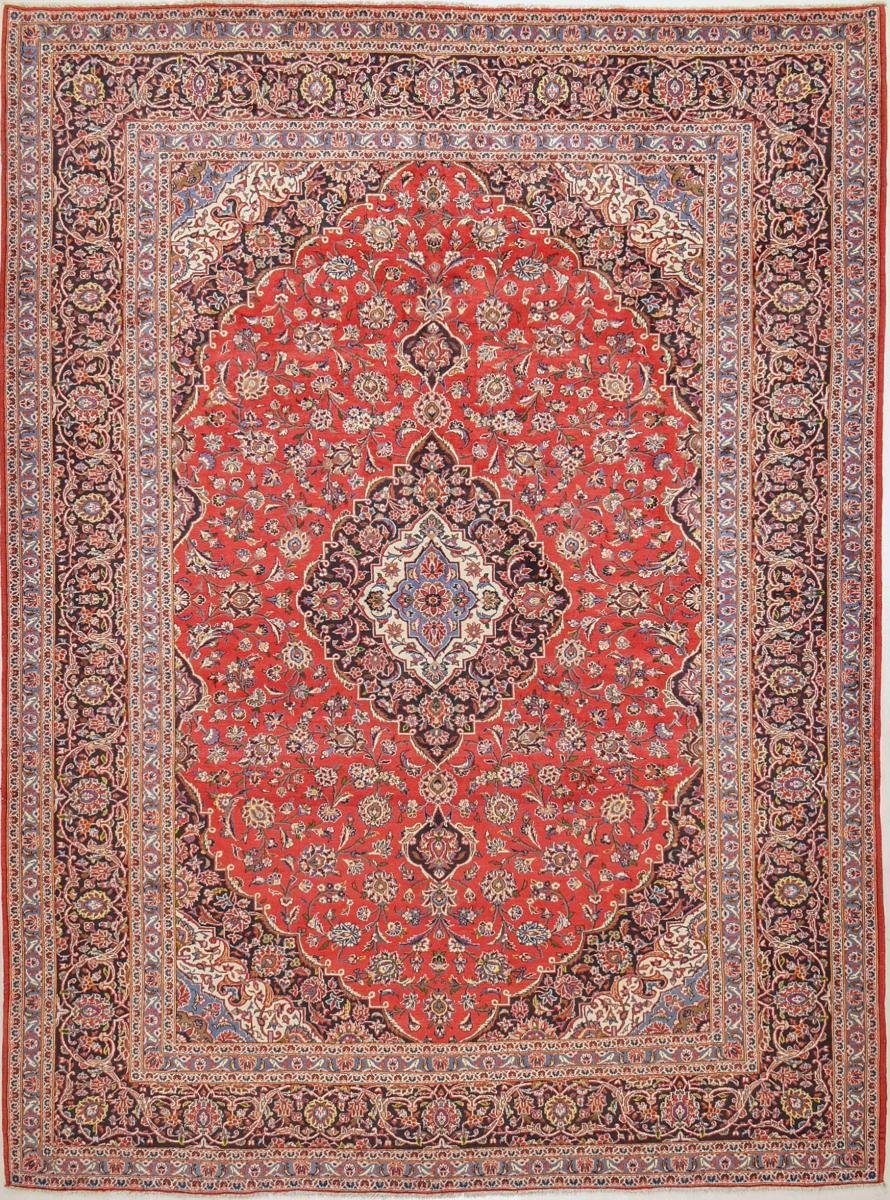 Orientteppich Keshan 308x399 Handgeknüpfter Orientteppich / Perserteppich, Nain Trading, rechteckig, Höhe: 12 mm