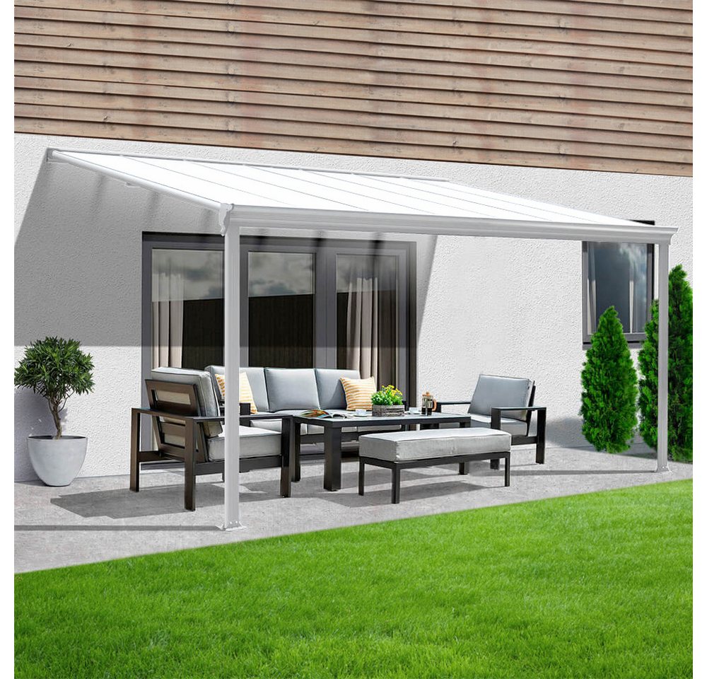 Thumbnail - HOME DELUXE Terrassendach Terrassenüberdachung SOLIS Weiß, BxT: 312.00x303.00 cm, (inkl. Hohlkammerplatten, Montagemater...