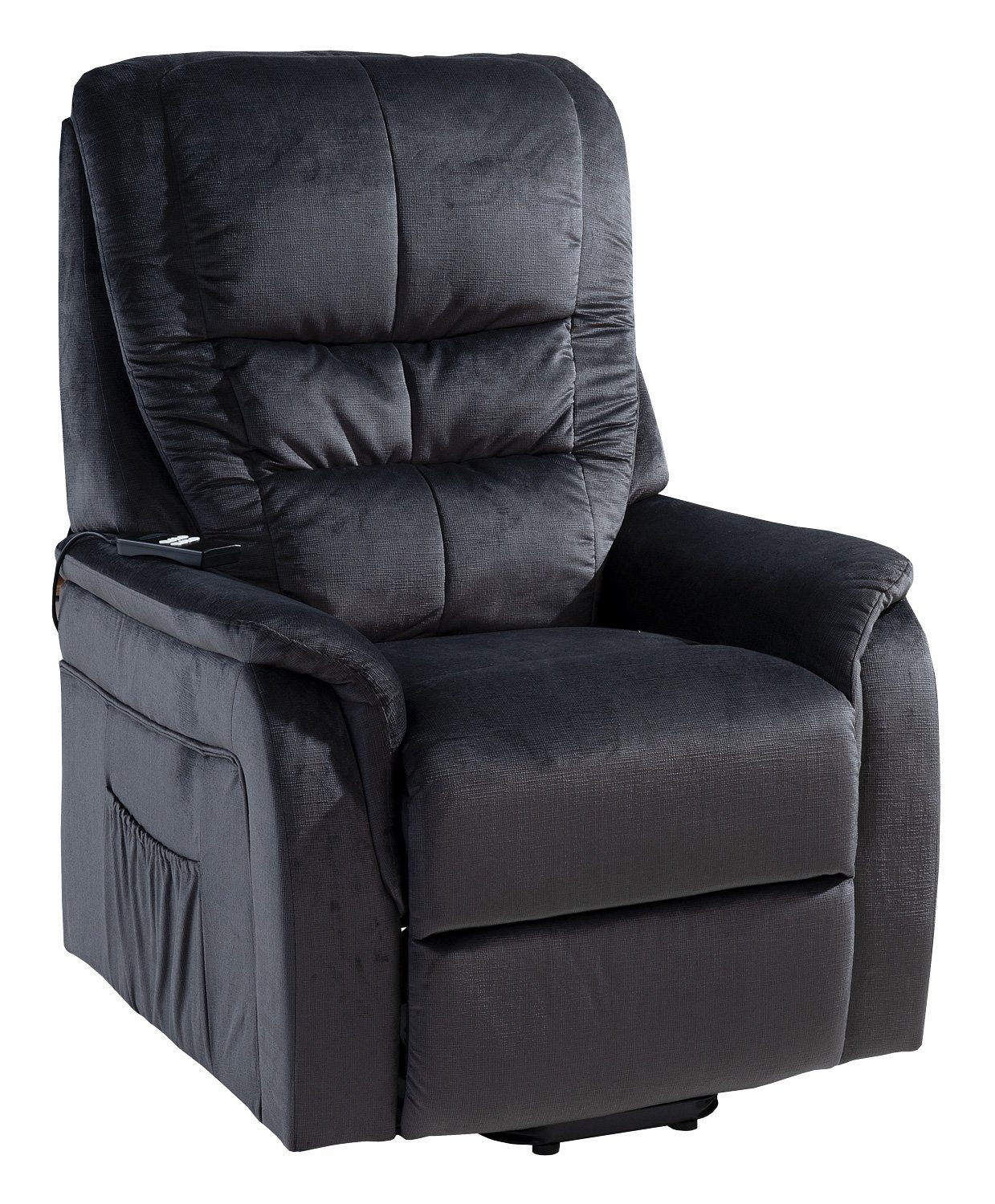 Femo Trade TV-Sessel FM-335L2, Anthrazit, Mikrofaserbezug, 2-motorig, (1 Крісла), elektrische Relaxfunktion & Aufstehhilfe, kabelgebundene Fernbedienung