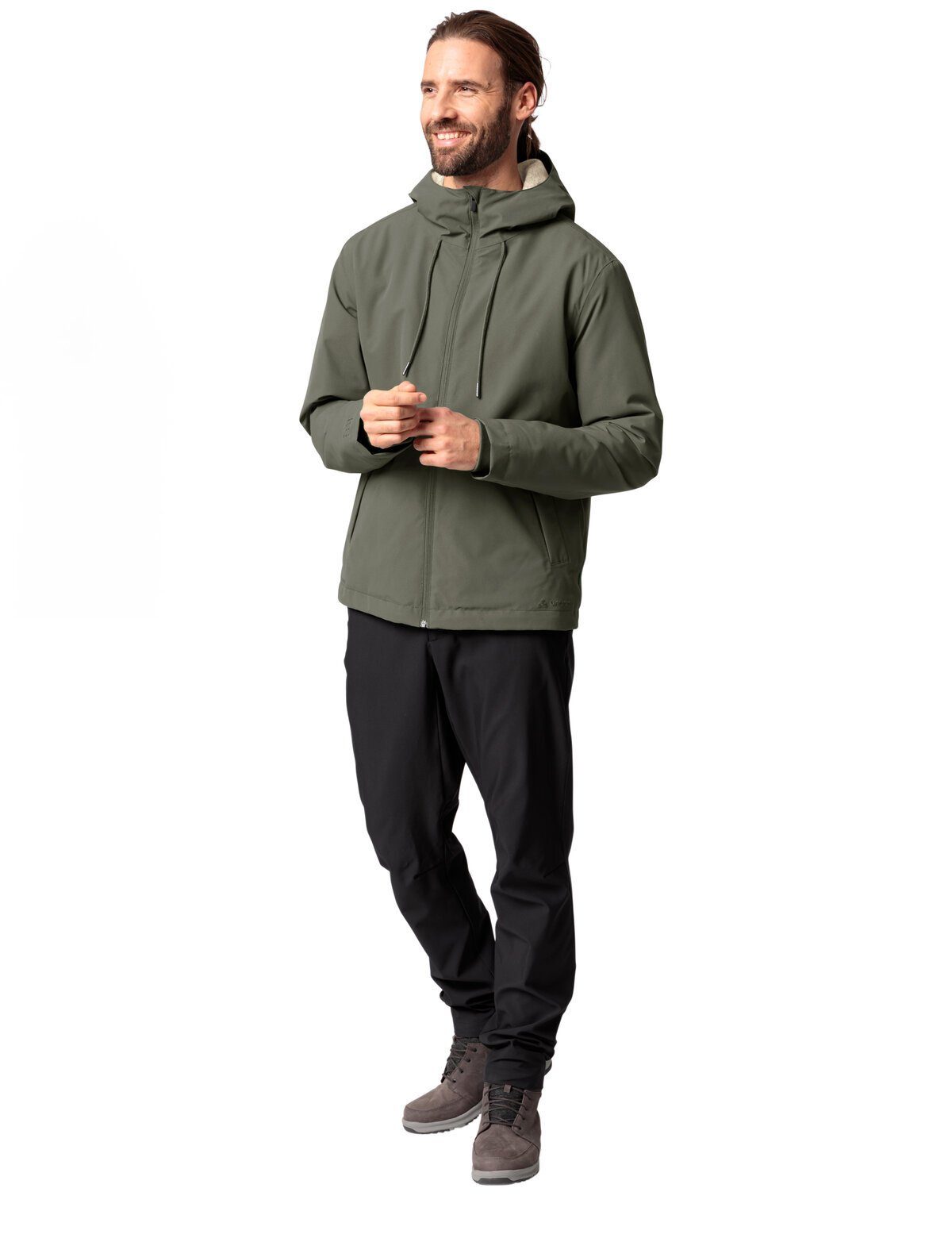 kompensiert khaki (1-St) Jacket Coreway Klimaneutral Outdoorjacke VAUDE Men's