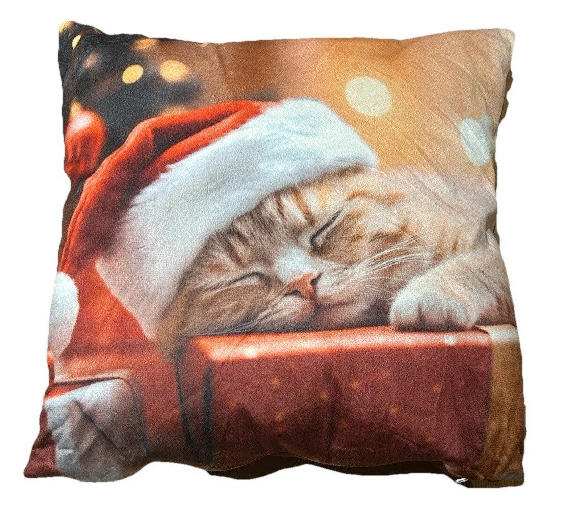 Kofur Handelsgesellschaft mbH Dekokissen Weihnachten Weihnachtsmotiv mit Motiv Bezug Deko Weihnachtsdeko