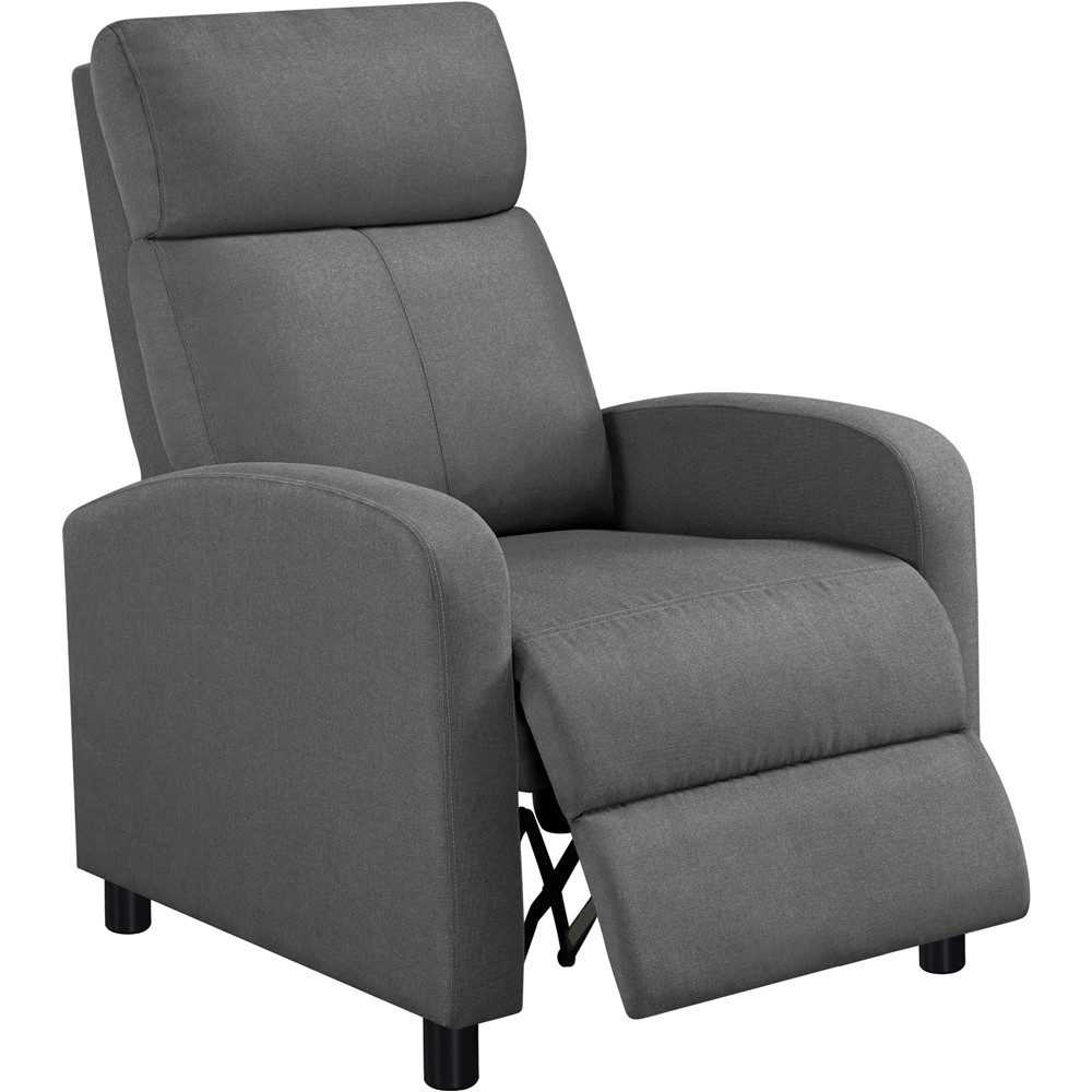 Yaheetech Relaxsessel Loungesessel mit Liegefunktion, Fernsehsessel Einzelsofa Ruhesessel mit Verstellbarer Fußstütze