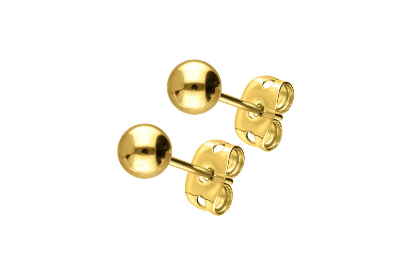 FILANGO Paar Ohrstecker Titan Ohrstecker KUGEL (Ohrstecker, 1-tlg)