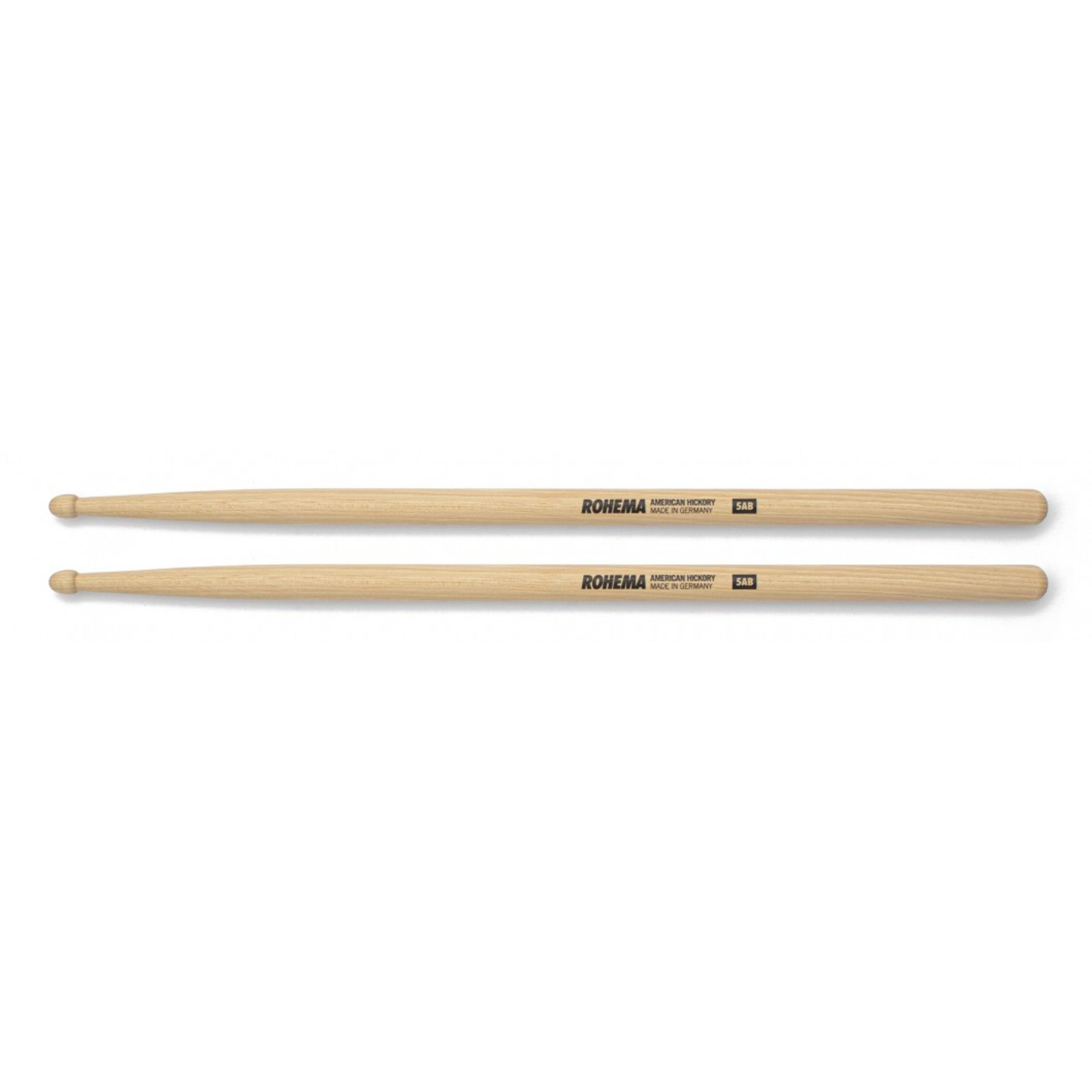 Rohema Drumsticks (Sticks, Beater und Mallets, Drumsticks Holztip), Classic 5AB Sticks Hickory - Drumsticks