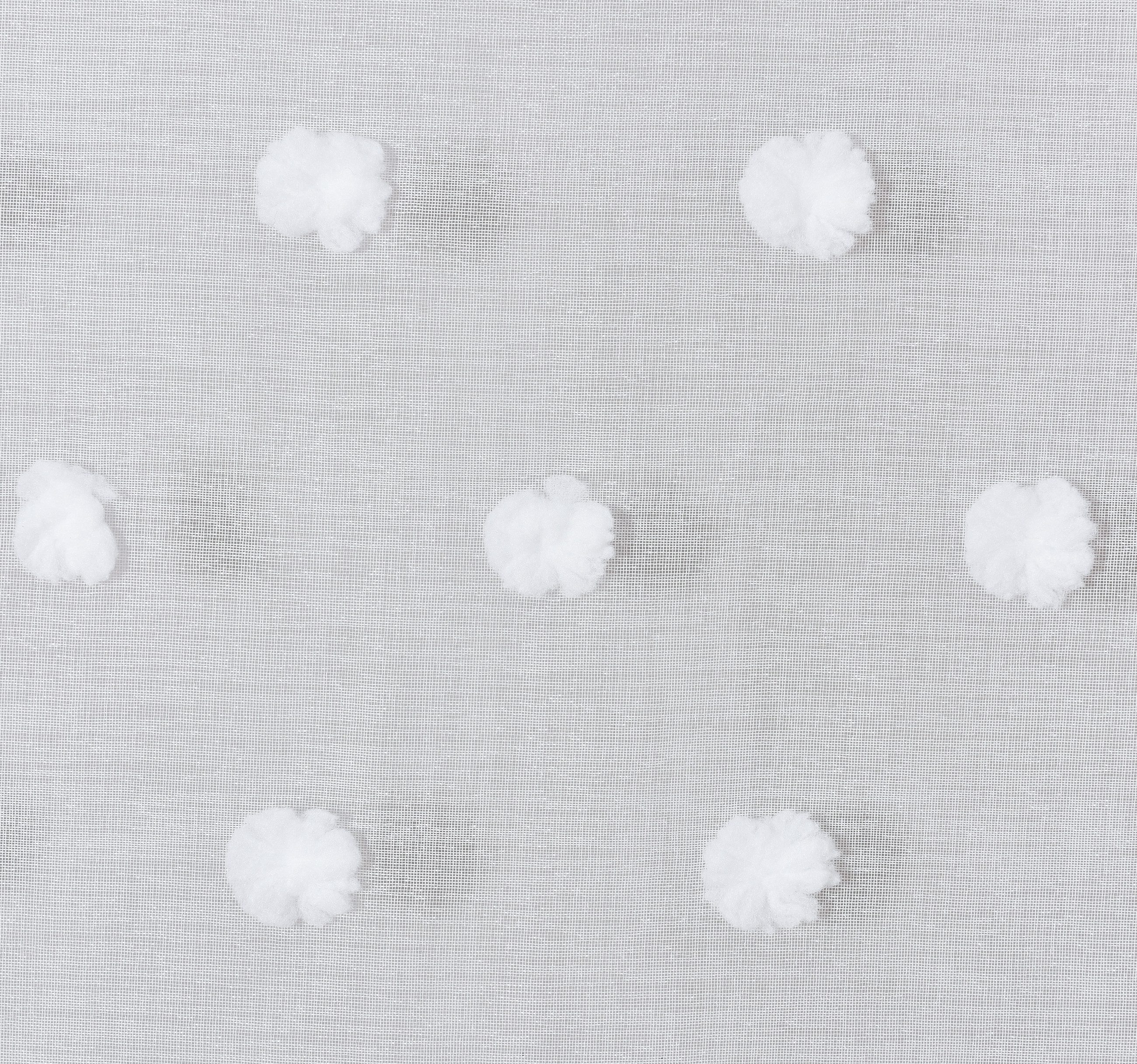 ELBERSDRUCKE Vorhang Gardine mit verdeckten Schlaufen Fluffy Dots weiß tran günstig online kaufen