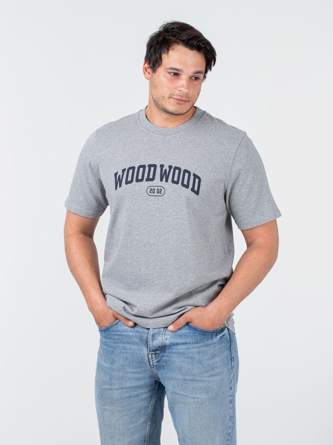 T-Shirt Tee IVY Bobby Wood Melange WOOD Grey WOOD Wood