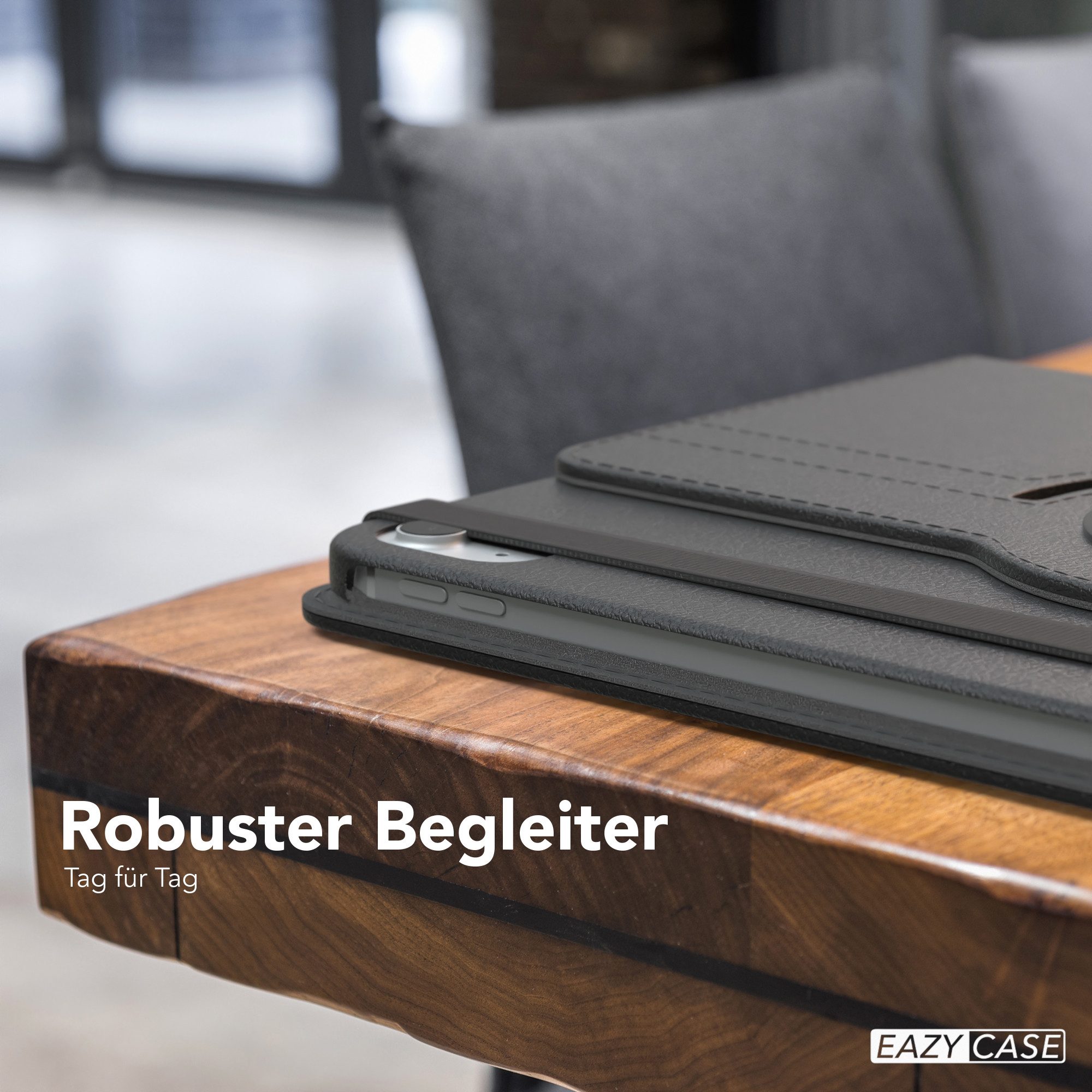 EAZY CASE Tablet-Hülle Rotation Case für Apple iPad 10. Gen. (2022) 10,9 Zoll, Hülle 360° drehbar mit Standfunktion Etui Anti-Kratz Tasche Schwarz