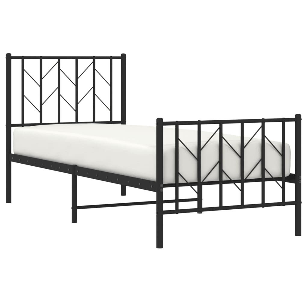 vidaXL Bett Bettgestell mit Kopf- und günstig online kaufen