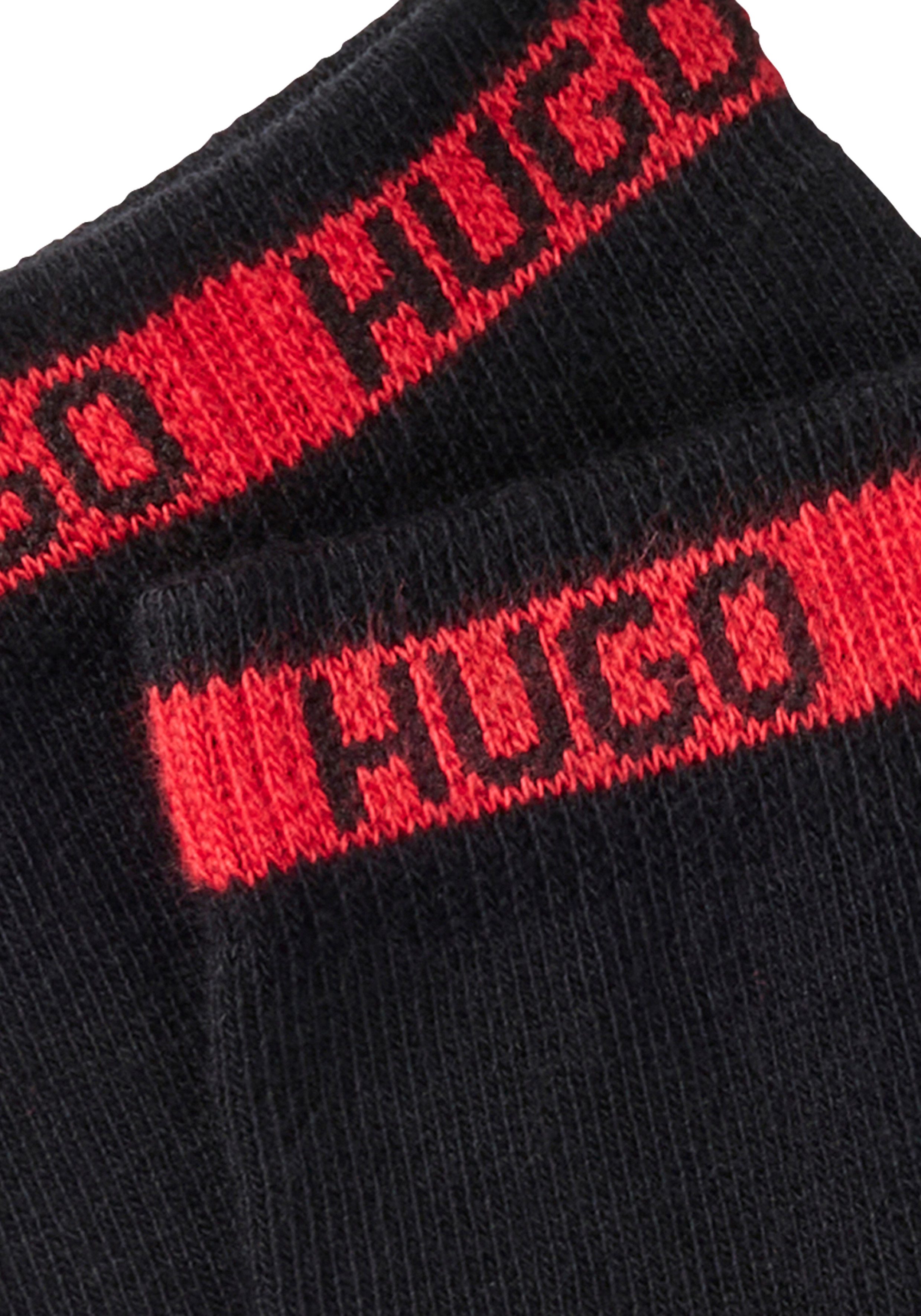 HUGO Freizeitsocken 2P SH TAPE CC 102 (Packung, 2er-Pack) mit HUGO-Logoschriftzügen