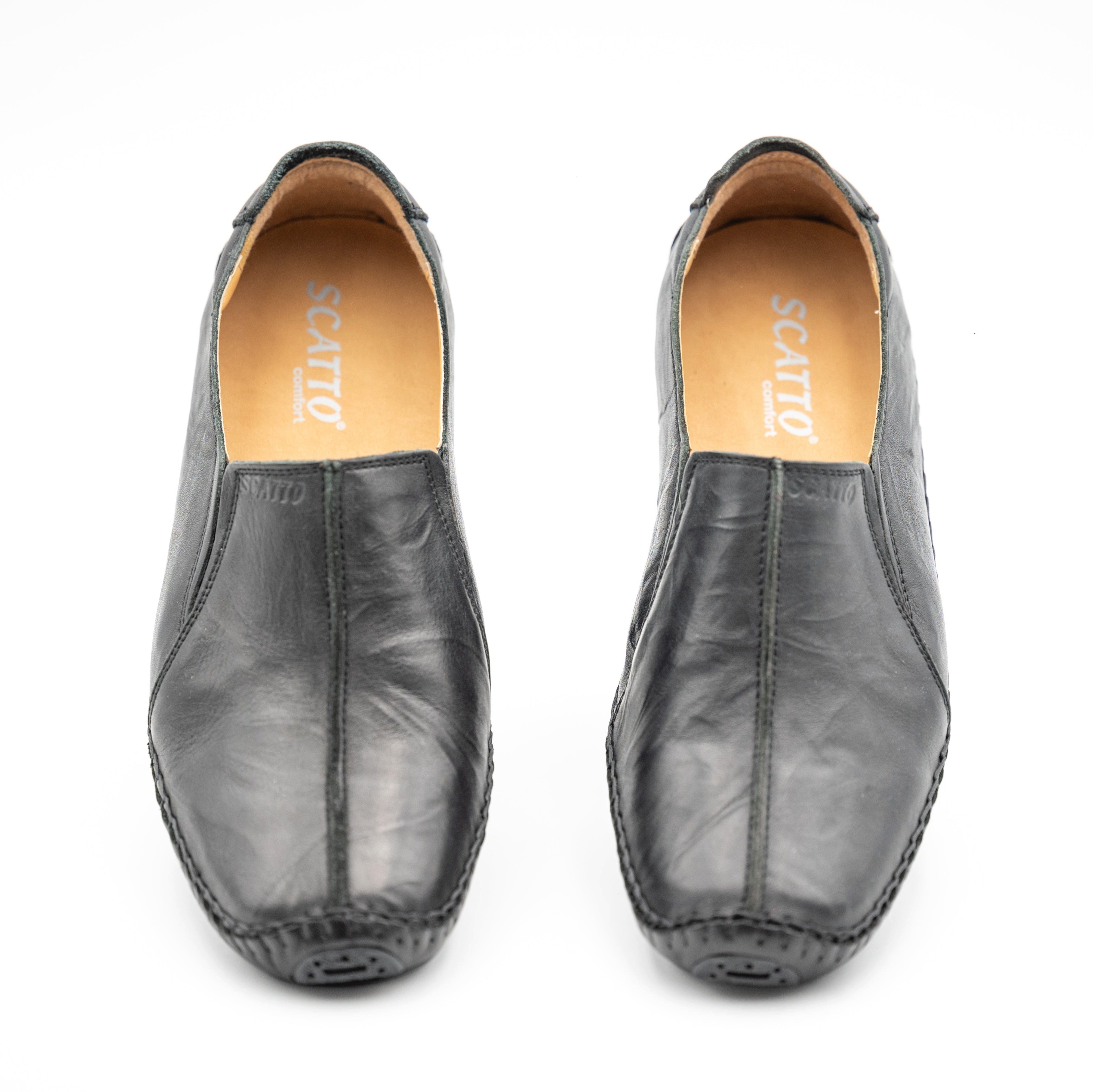 LaMarta Slip-On Slipper ohne Schnürsenkel, Männer Mokassins Schwarz Slipper