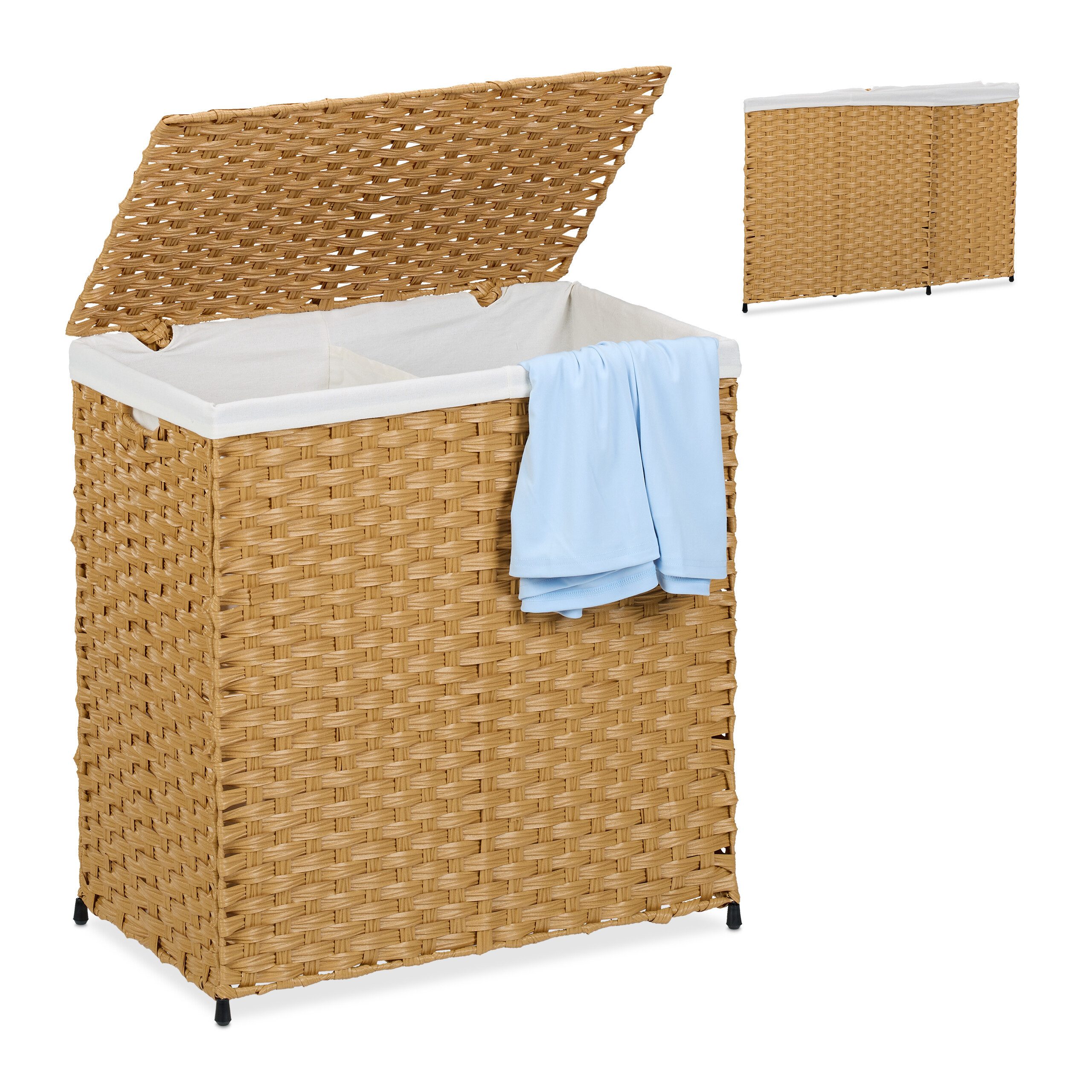 Wäschekorb Rattan Optik 110 L