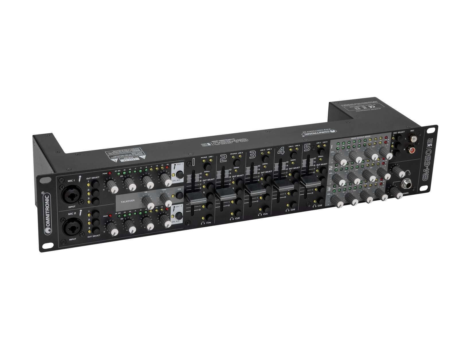 Mischpult OMNITRONIC EM-650B MK2 Entertainment-Mixer