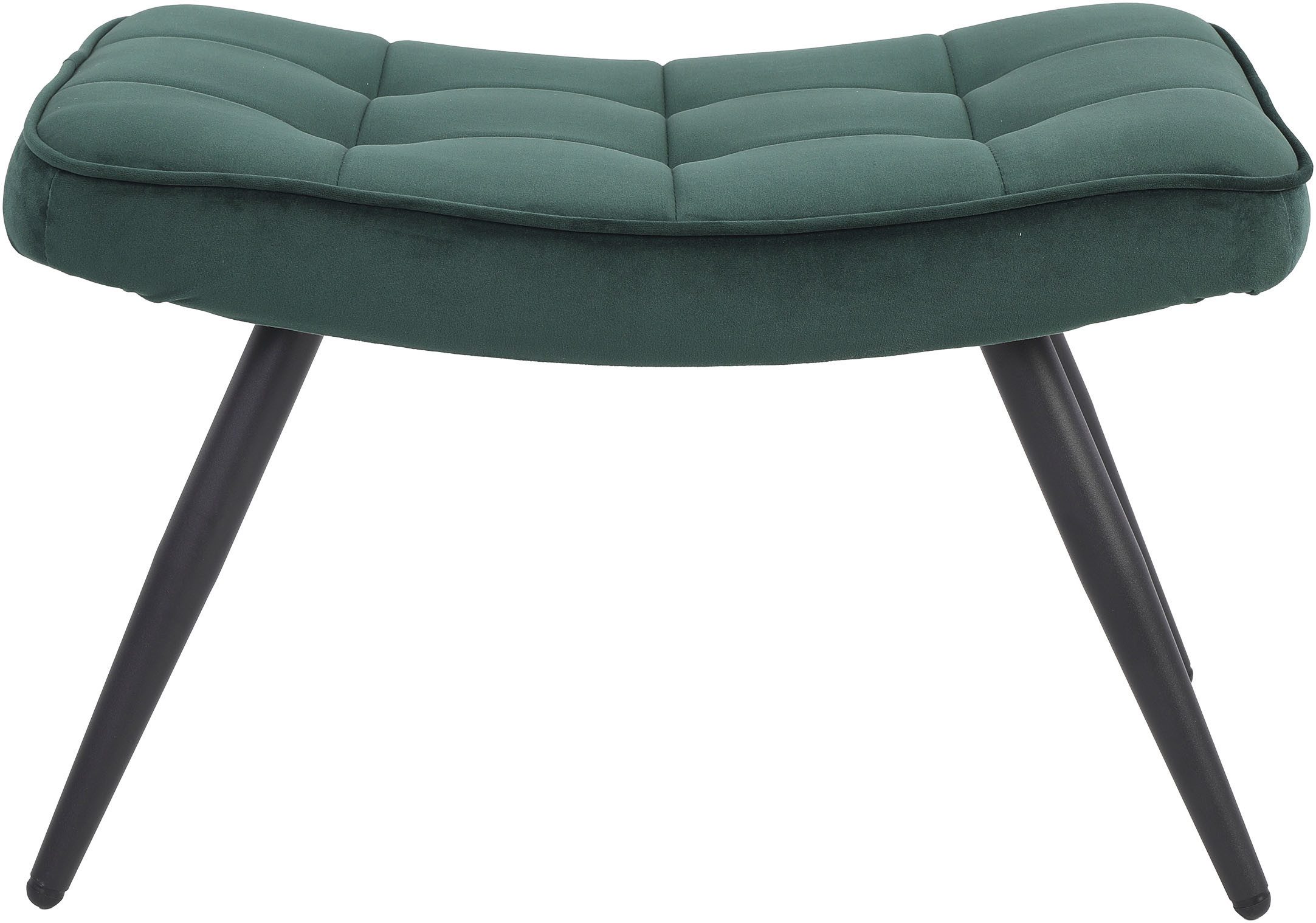 byLIVING Hocker UTA, Bezug Webstoff oder Samt, Schaumstoff