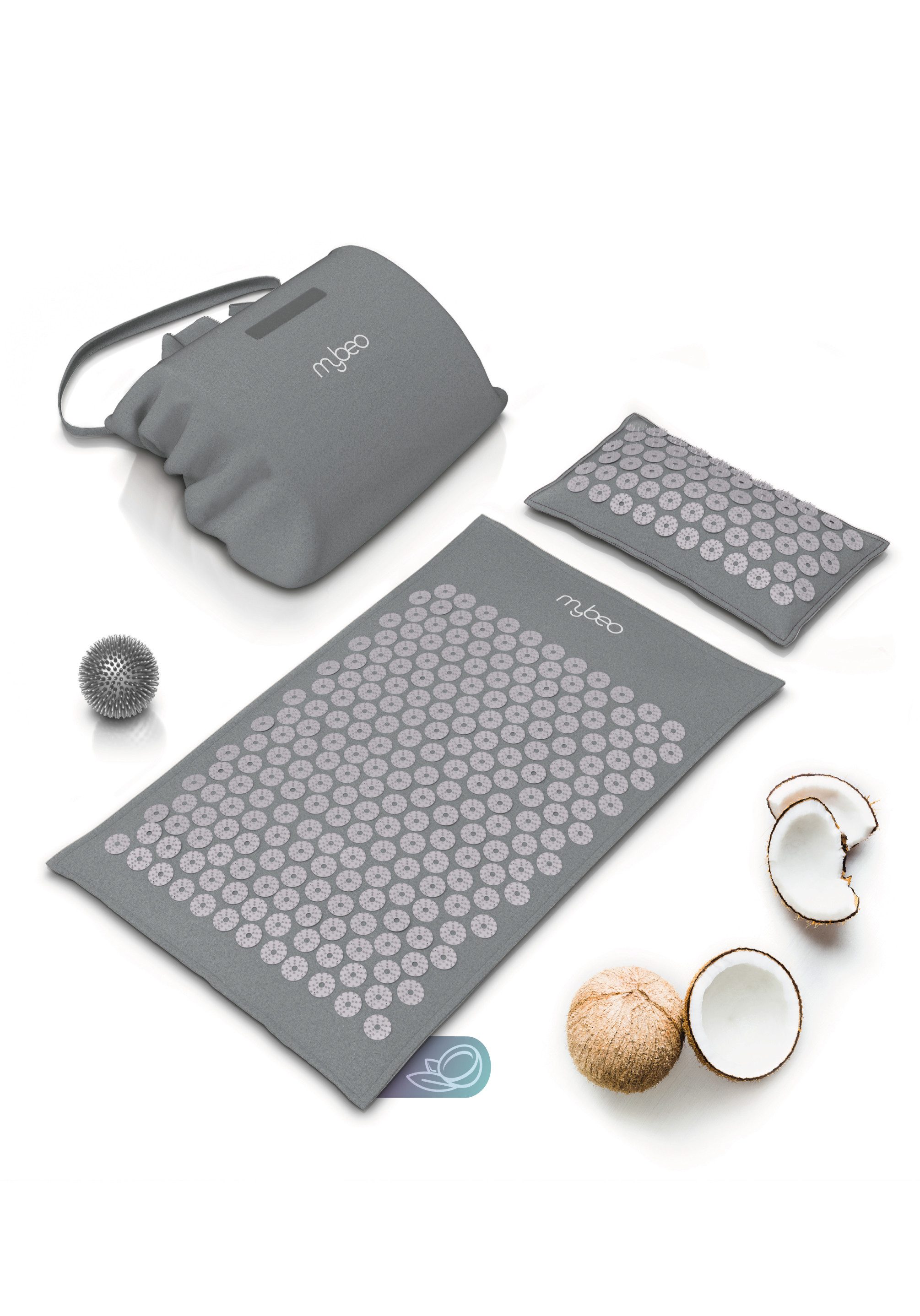 MyBeo Akupressurmatte, 71 x 44cm Faszienset, Matte, Kissen & Massageball