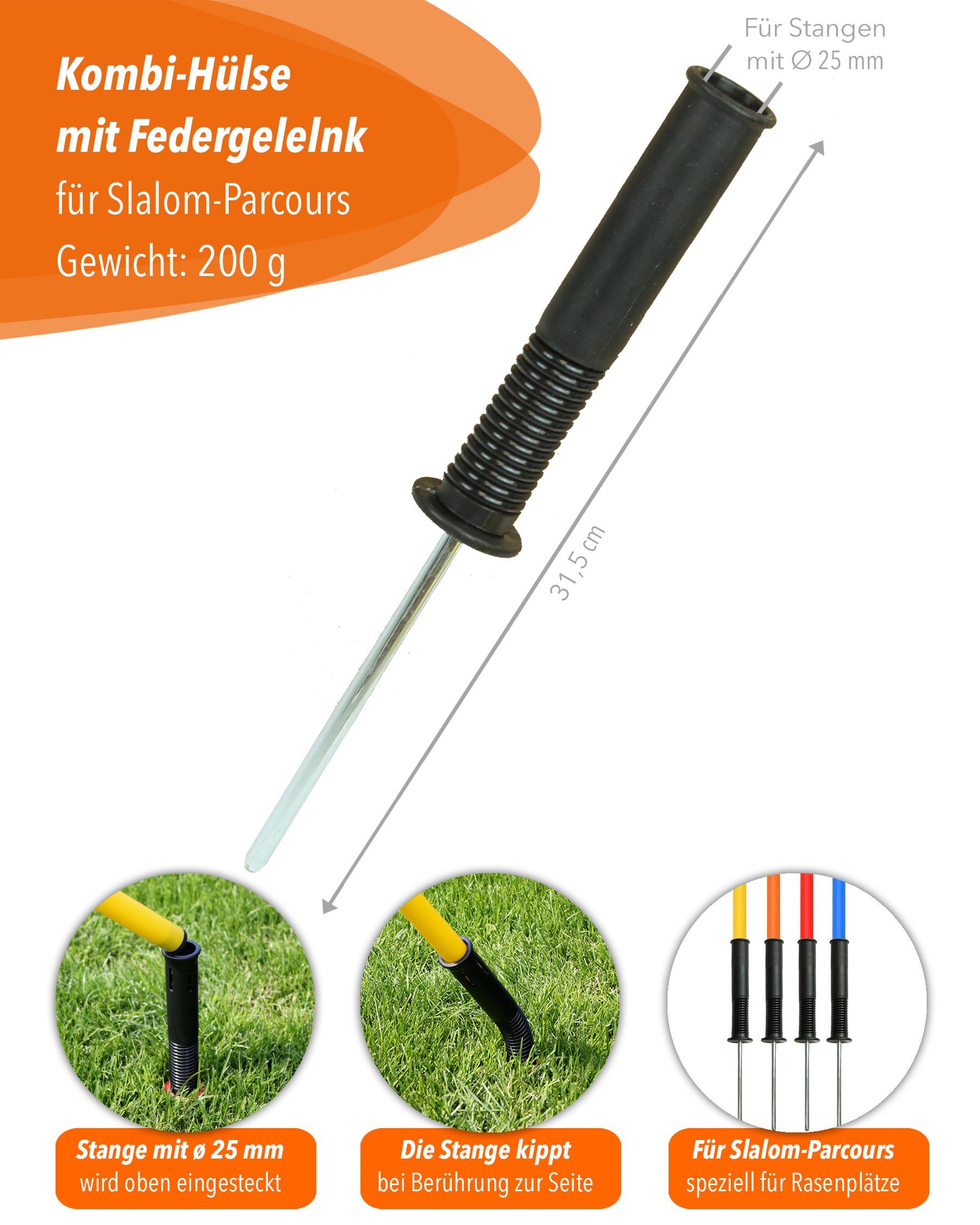 SPORTIKEL24 Standfuß Hülse
