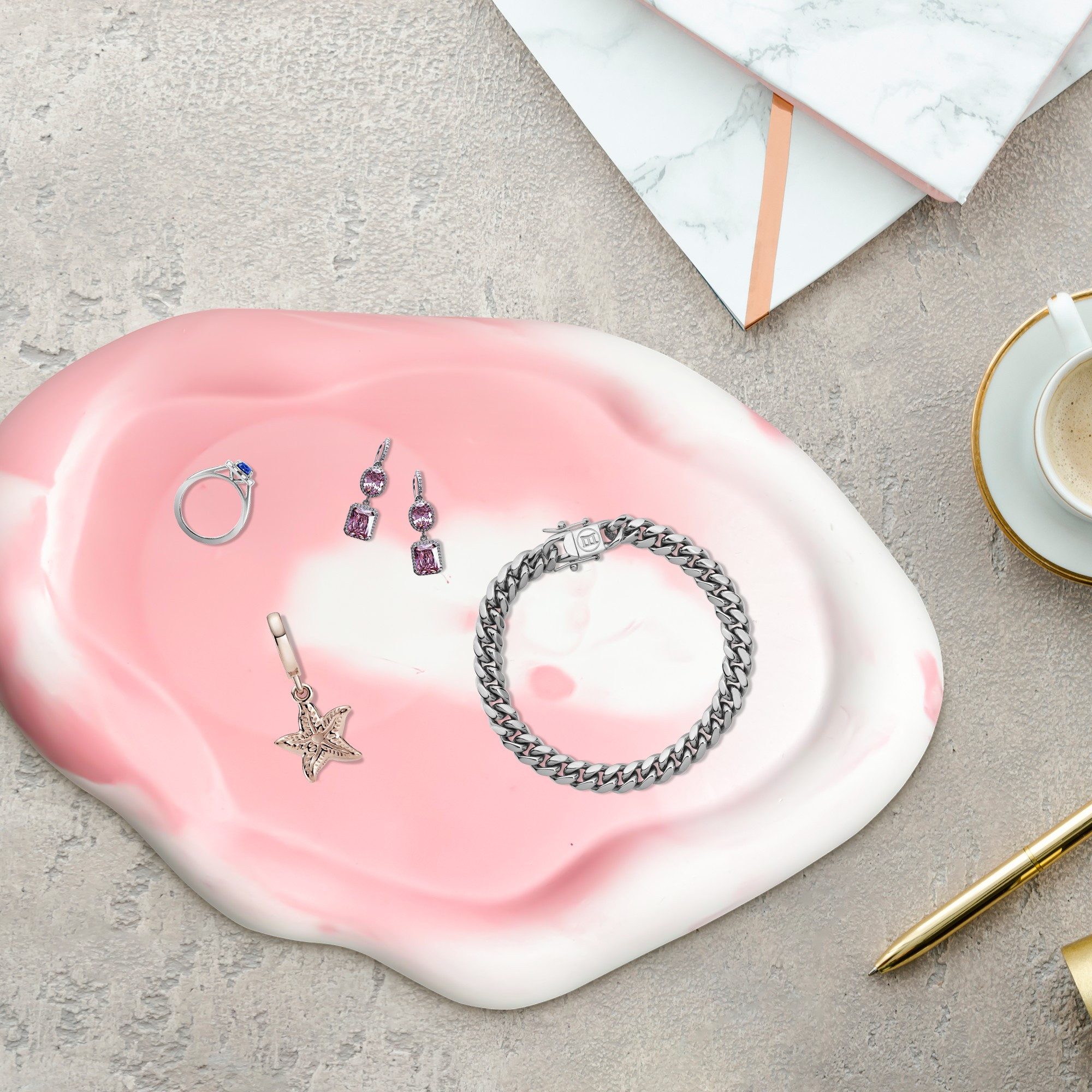 ROY Schmuckablage Modernes Schmucktablett, Schmuckschale, Ringschale (Ringh günstig online kaufen