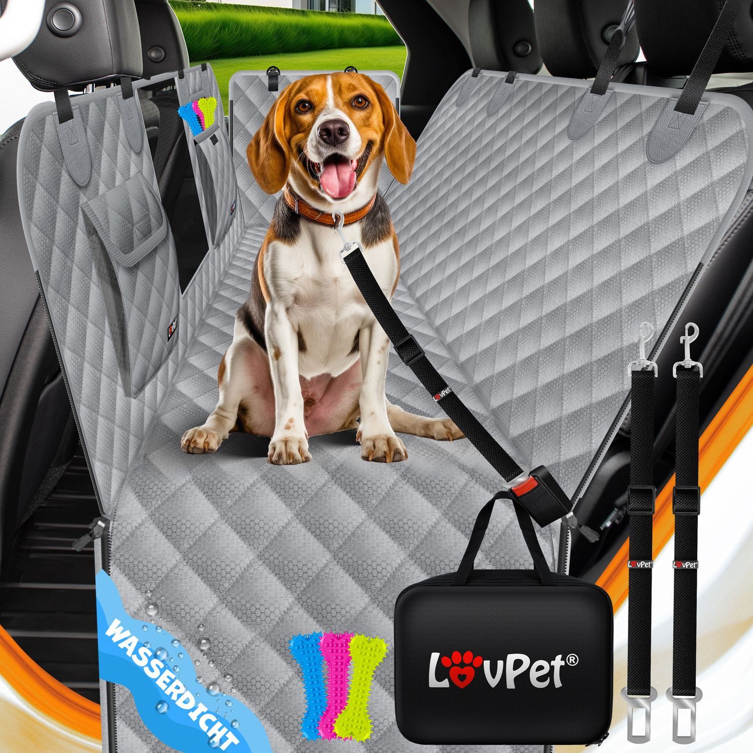 Lovpet Tier-Autoschondecke, 2in1 Hundedecke für Auto günstig online kaufen