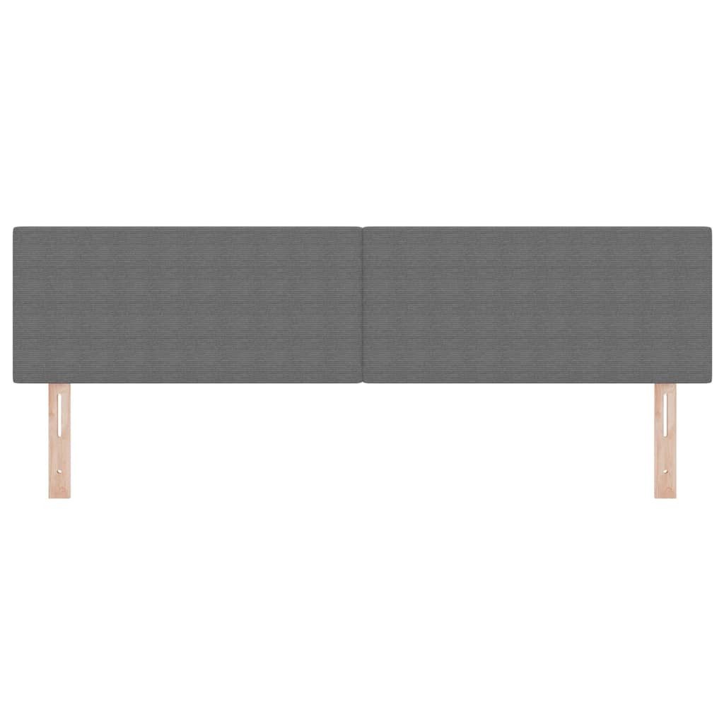 vidaXL Bett Kopfteil Hellgrau 180 cm Cordstoff (1-tlg) – Bild 4 von 5