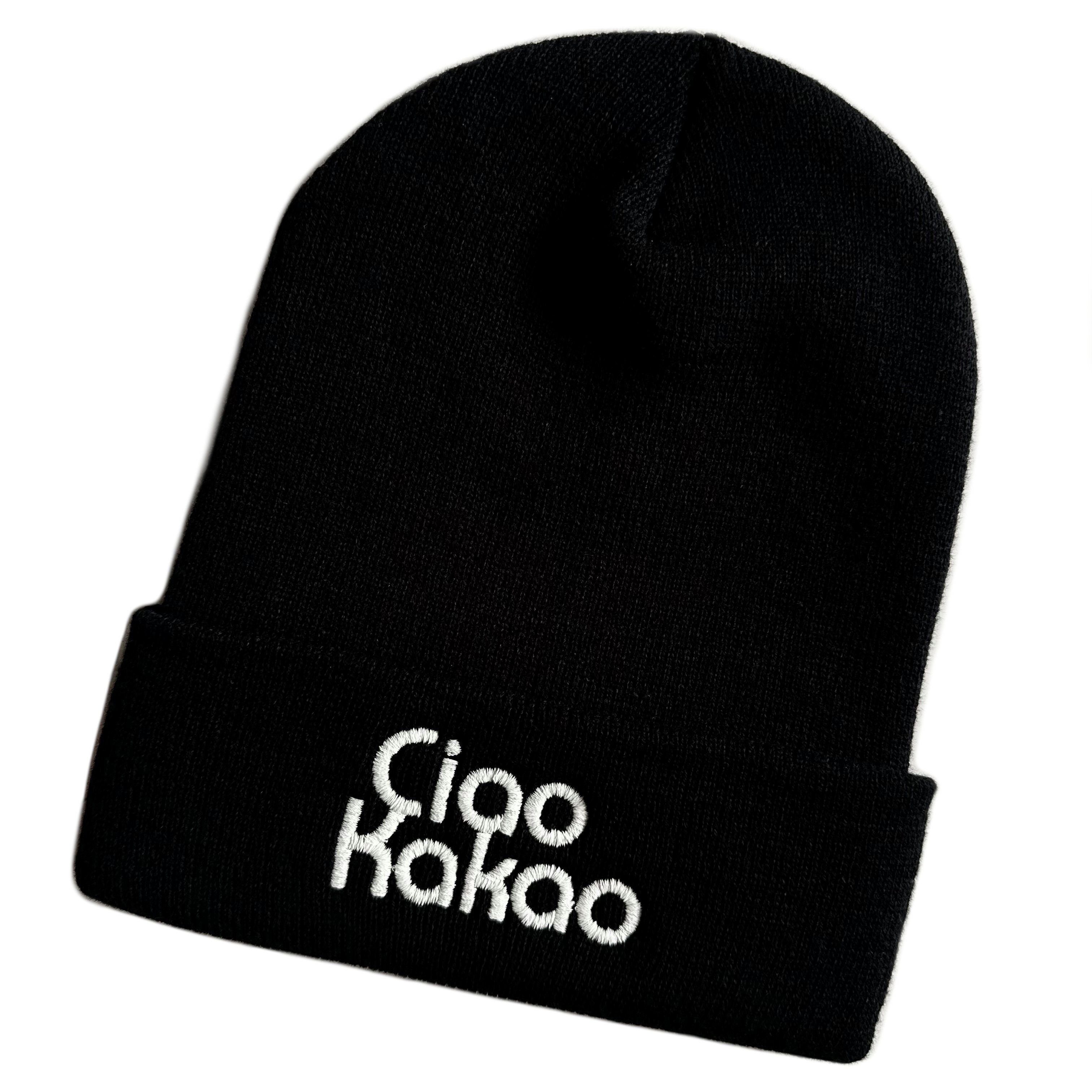 Schnoschi Strickmütze Wintermütze Ciao Kakao Beanie Mütze bestickt Spruch S günstig online kaufen
