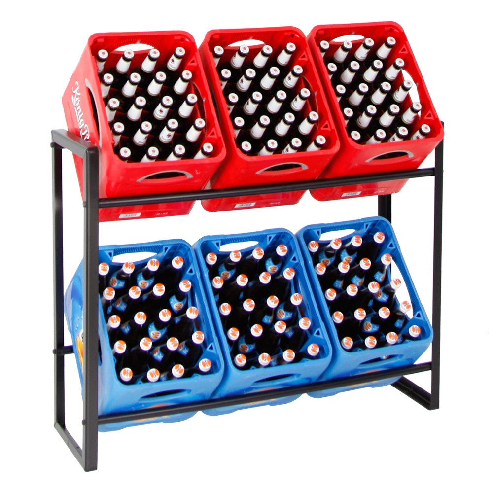 PROREGAL® Flaschenregal Getränkekistenregal KÖNIGSSEE 82x105x32cm 6 Kästen günstig online kaufen