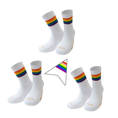 PIPPO Amsterdam Спортивні шкарпетки Bündel Rennrad und Laufsocken Damen & Herren (3 Paar) Mittelfuß Kompression