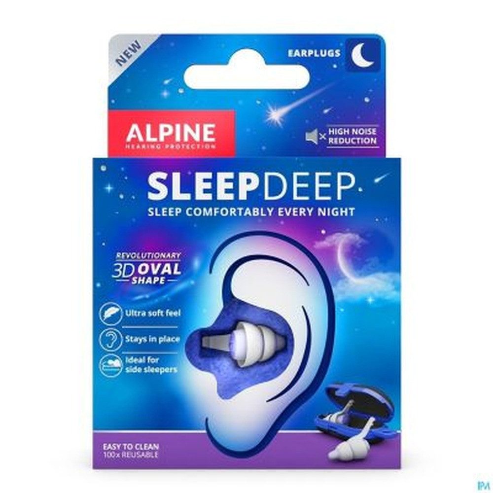ALPINE Gehörschutzstöpsel ALPINE SLEEP DEEP Ohrstöpsel