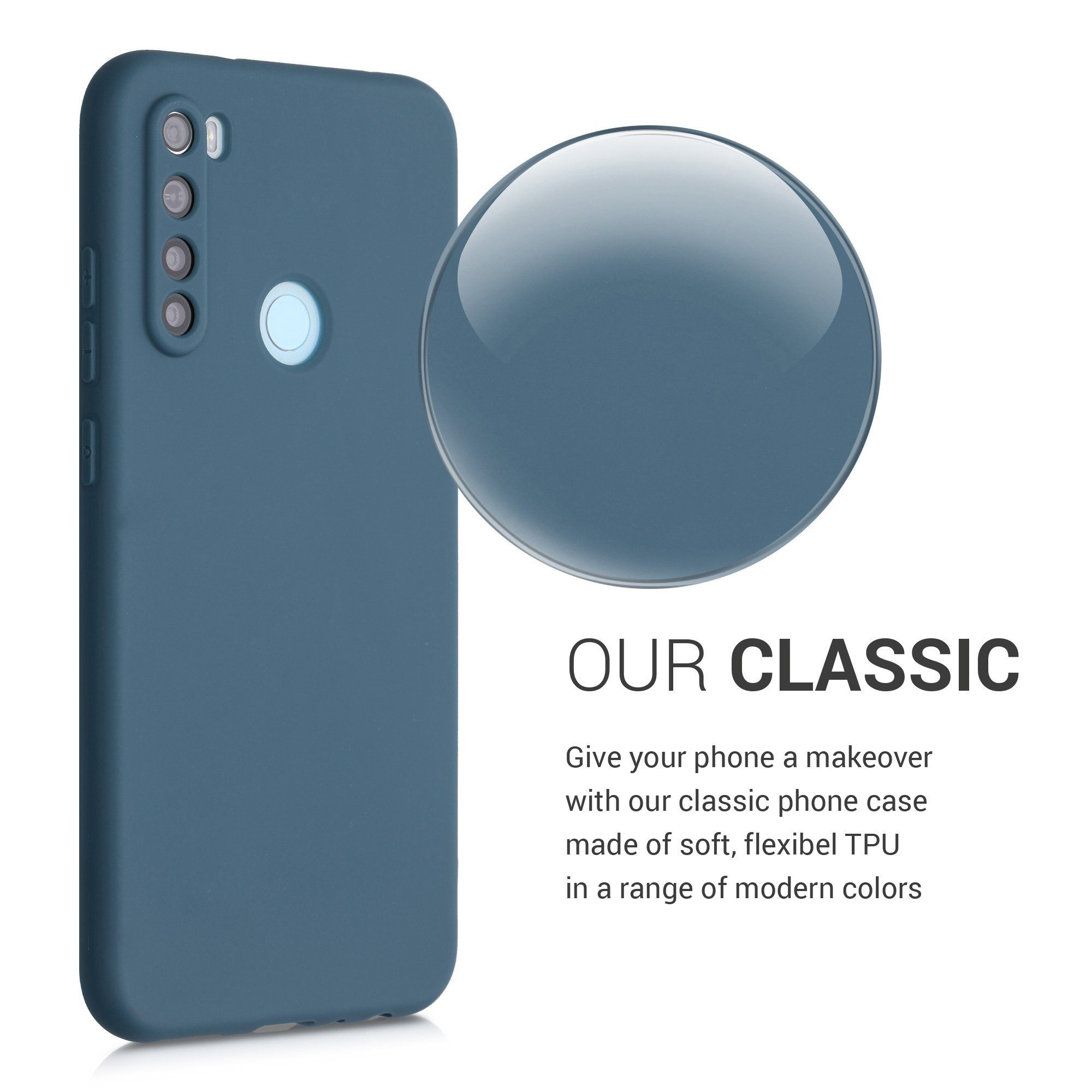 kwmobile Handyhülle Hülle für Xiaomi Redmi Note 8 (2019 / 2021), Hülle Silikon - Soft Handyhülle - Handy Case Cover